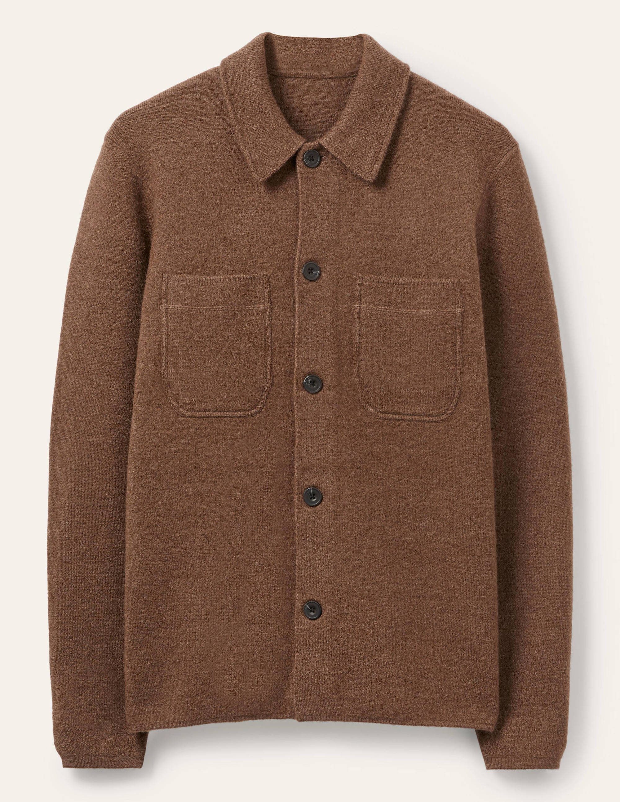 Farley Merino Knitted Jacket-Camel - Image 5