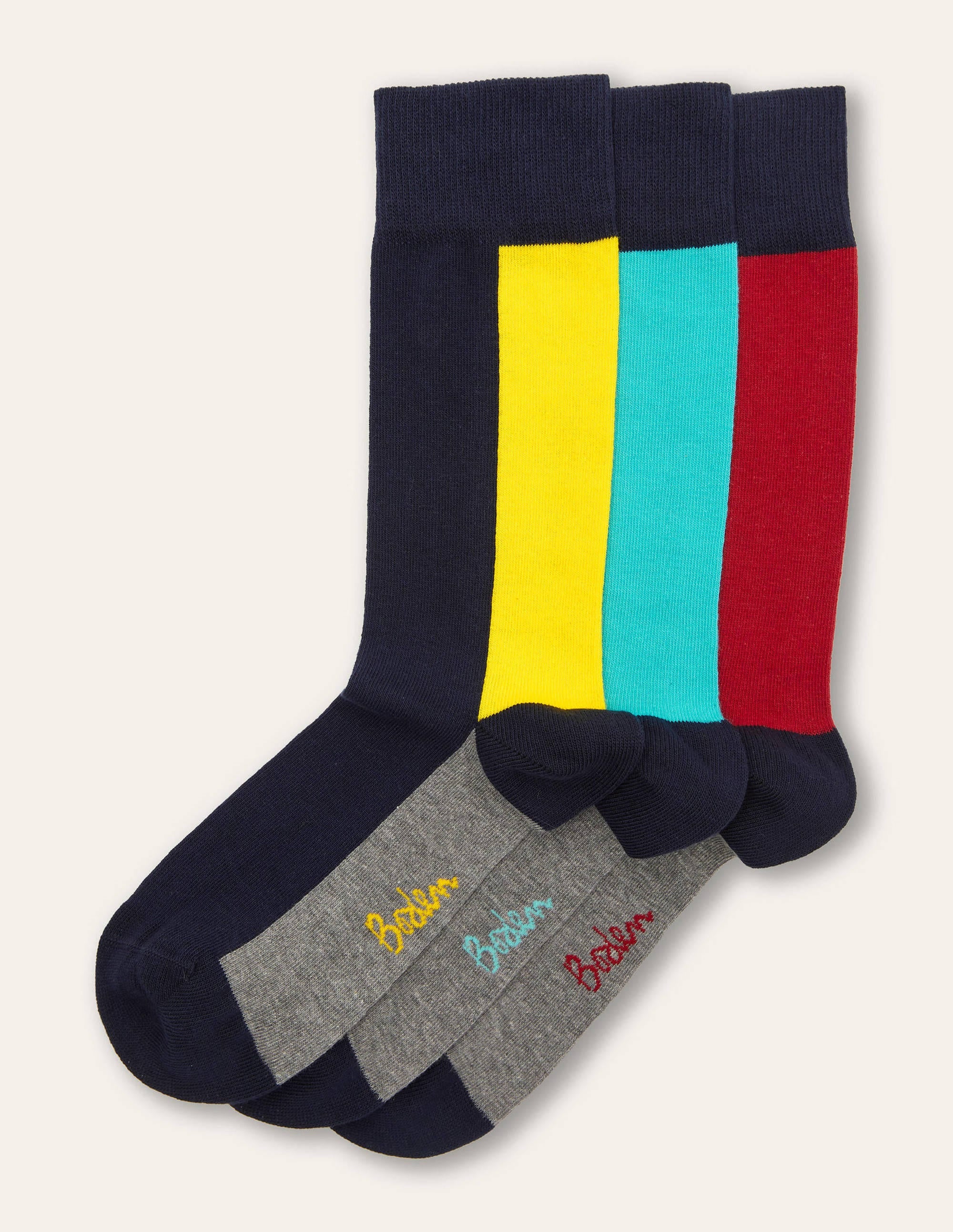 Favourite Socks-Colourblock Multi Pack