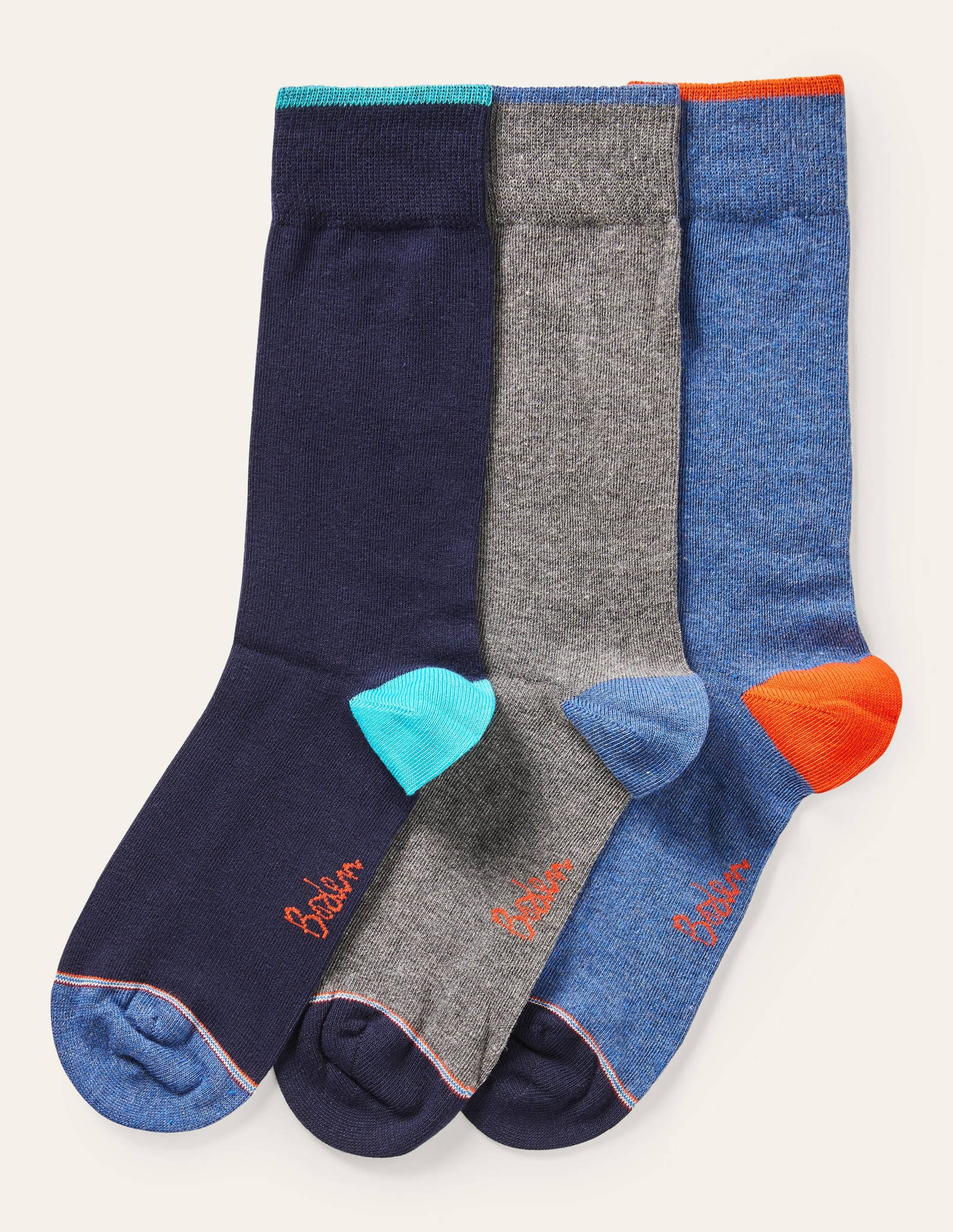 Favourite Socks-Plain Signature Stripe Pack