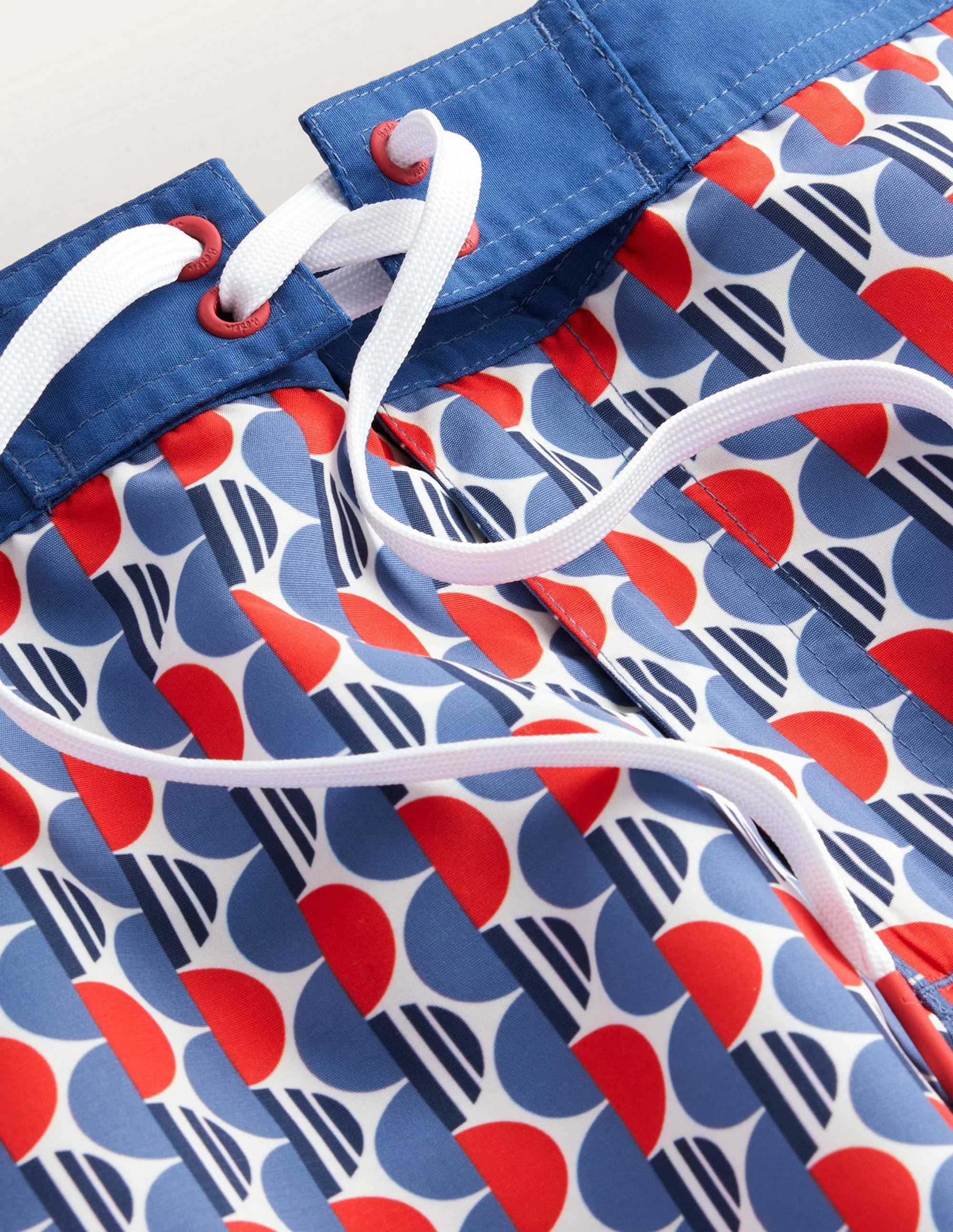 Fixed Waist Board Short-Red Alert Split Circles - Image 6