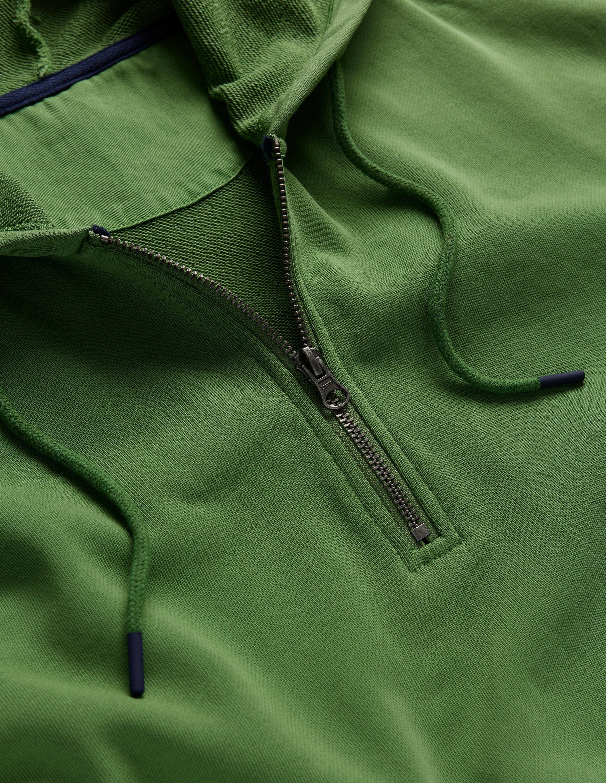Garment Dye Half Zip Hoodie-Safari Green - Image 6