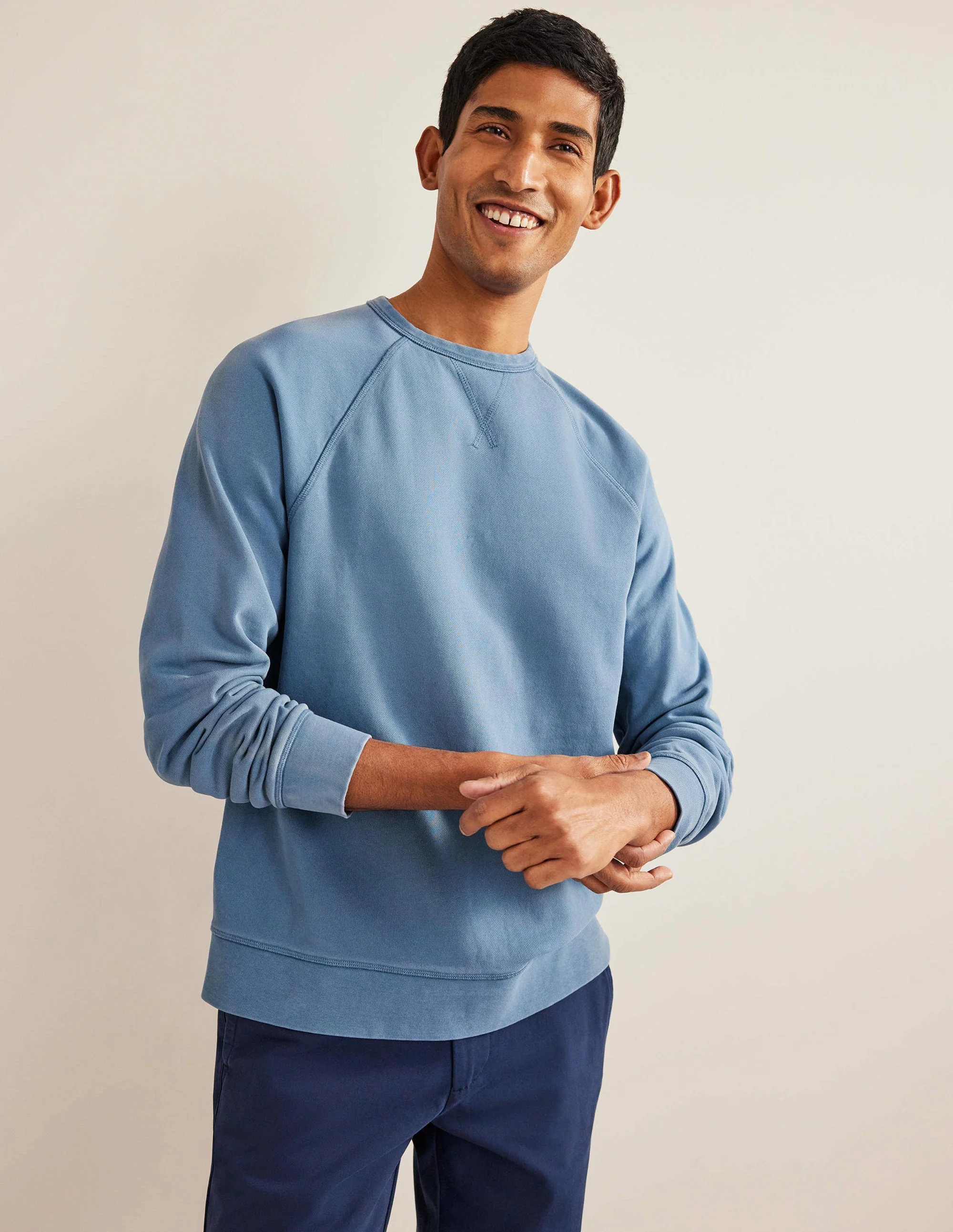 Garment Dye Sweatshirt-Captains Blue