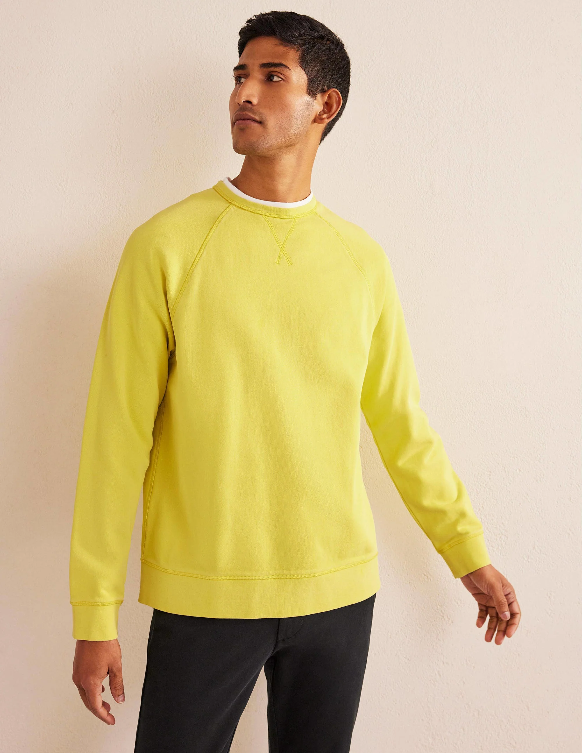 Garment Dye Sweatshirt-Gooseberry Yellow