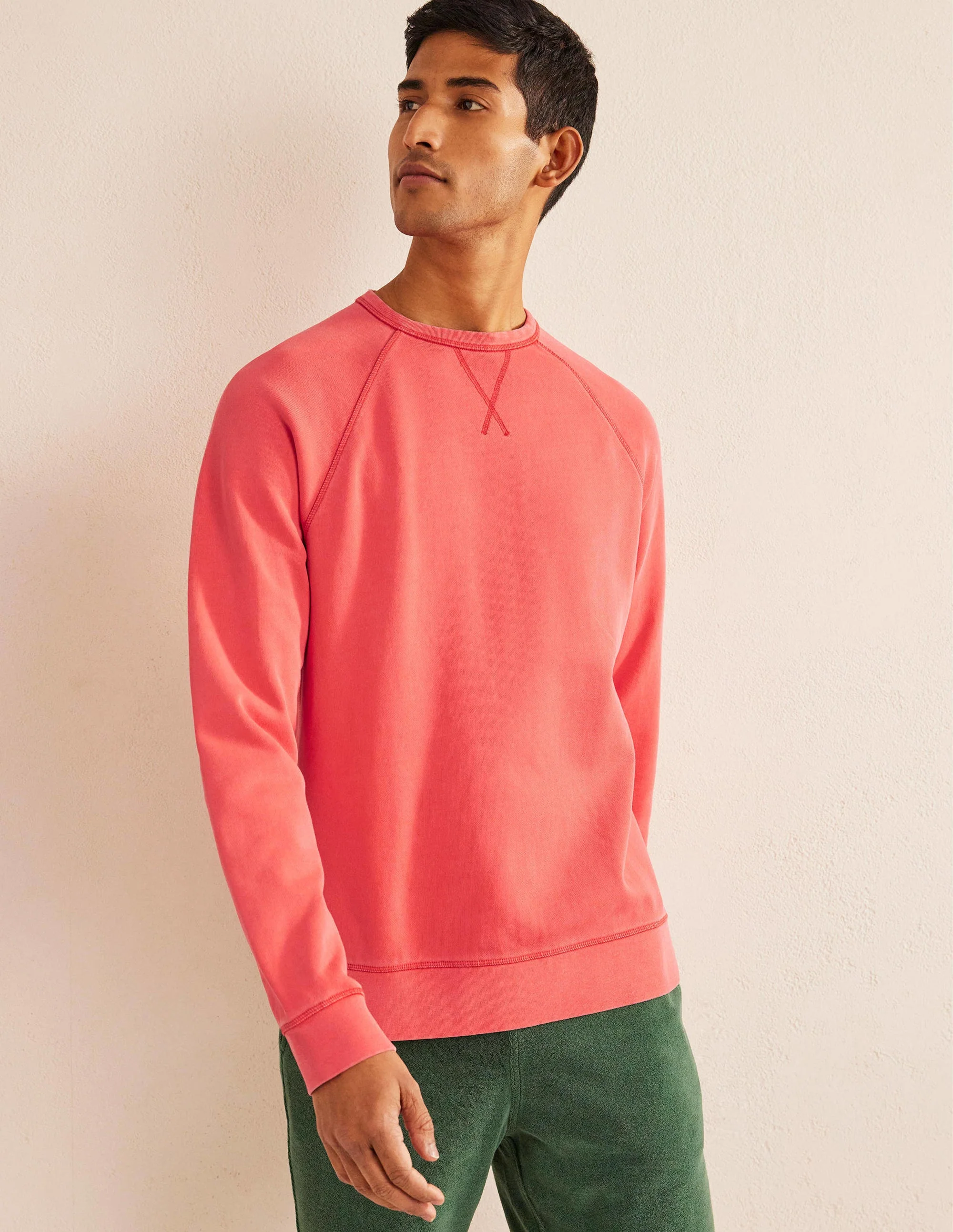 Garment Dye Sweatshirt-Jam Red - Image 4
