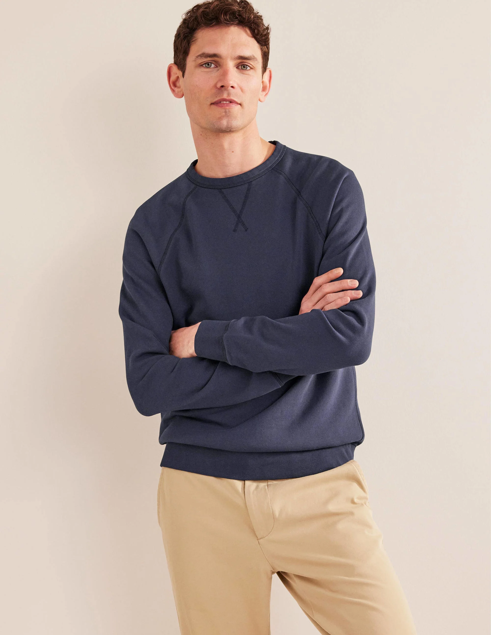 Garment Dye Sweatshirt-Navy - Image 4