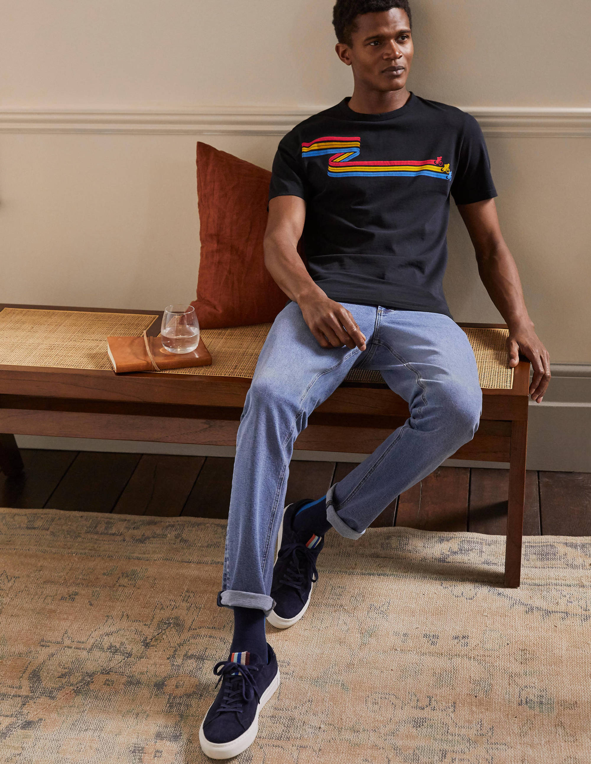 Kingston T-shirt-Navy Racing Bikes - Image 4