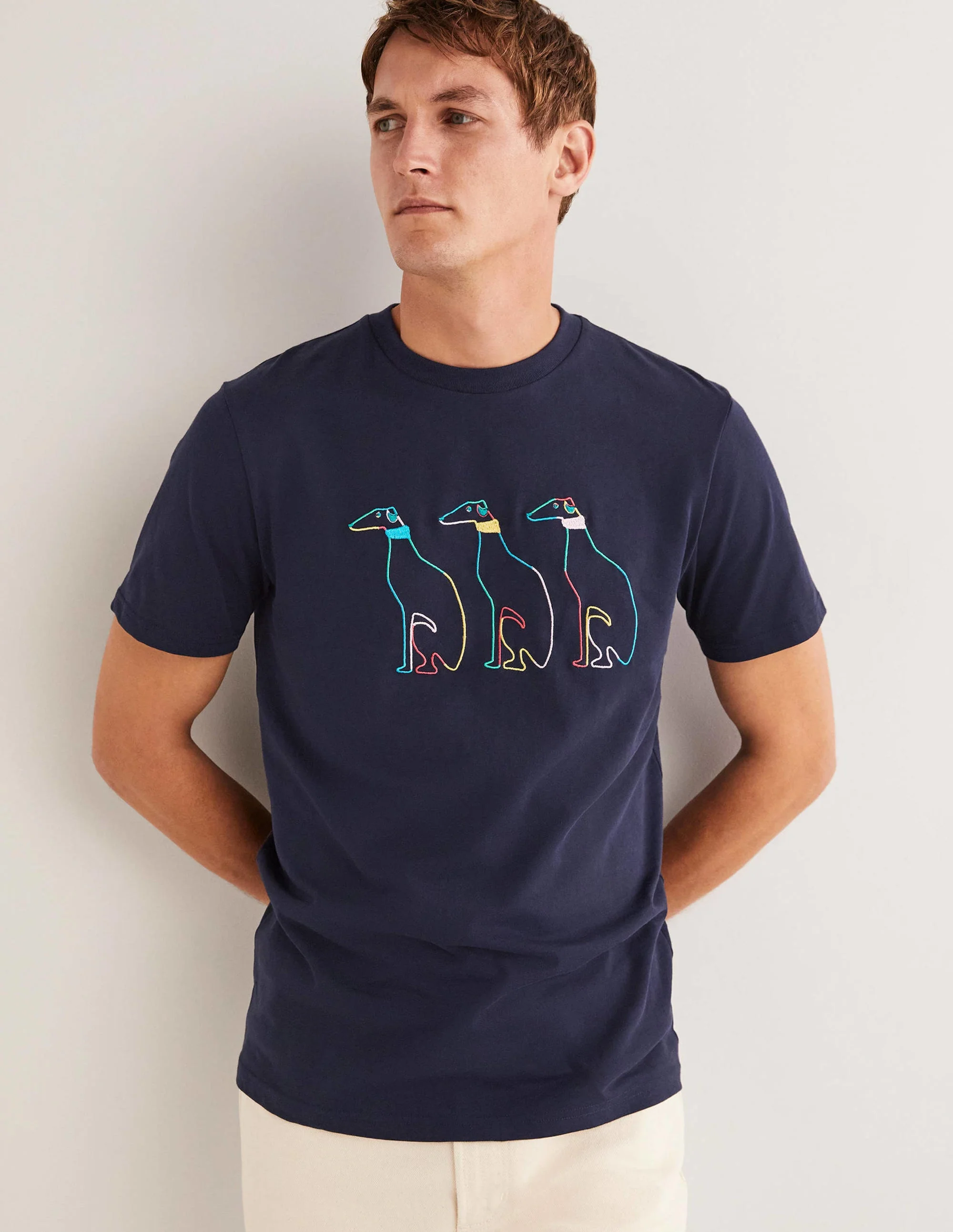Kingston T-shirt-Navy Whippet