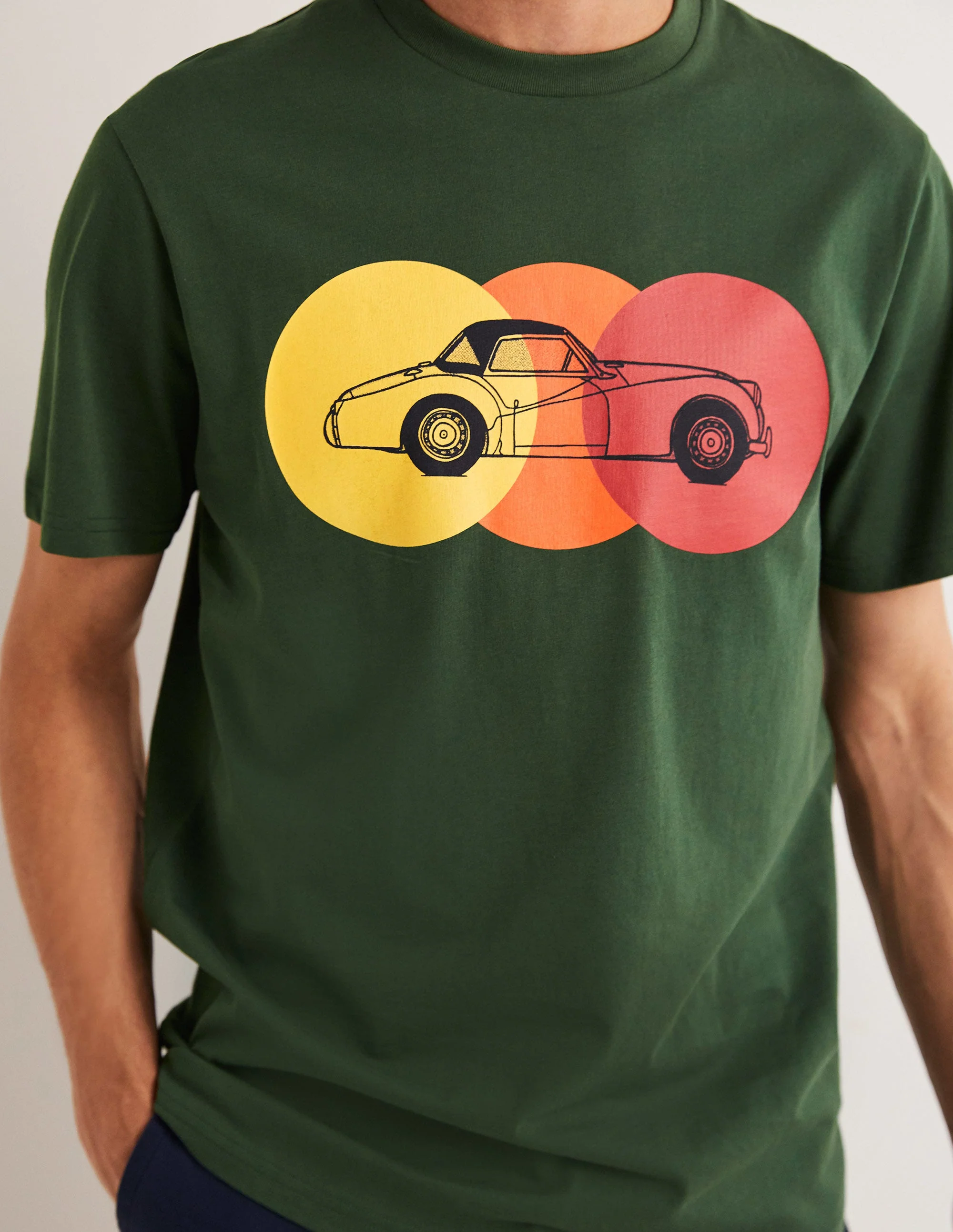 Kingston T-shirt-Park Green Car - Image 2