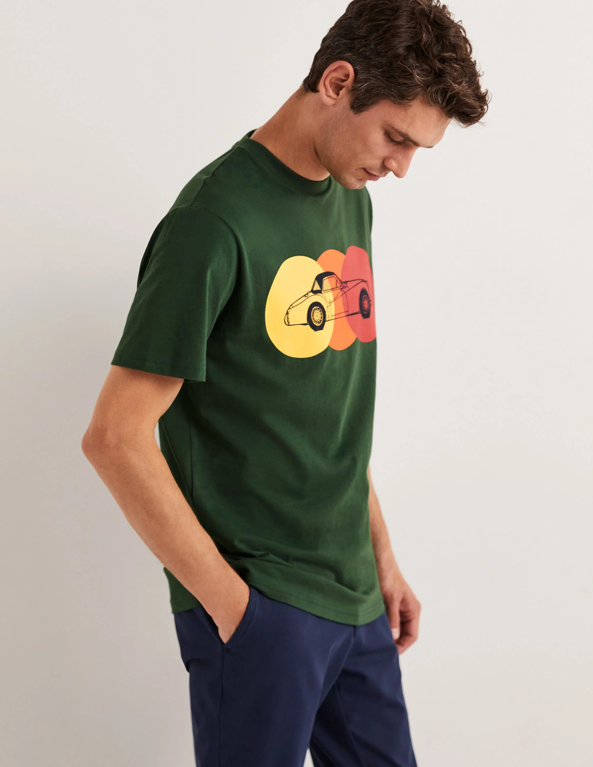 Kingston T-shirt-Park Green Car - Image 4
