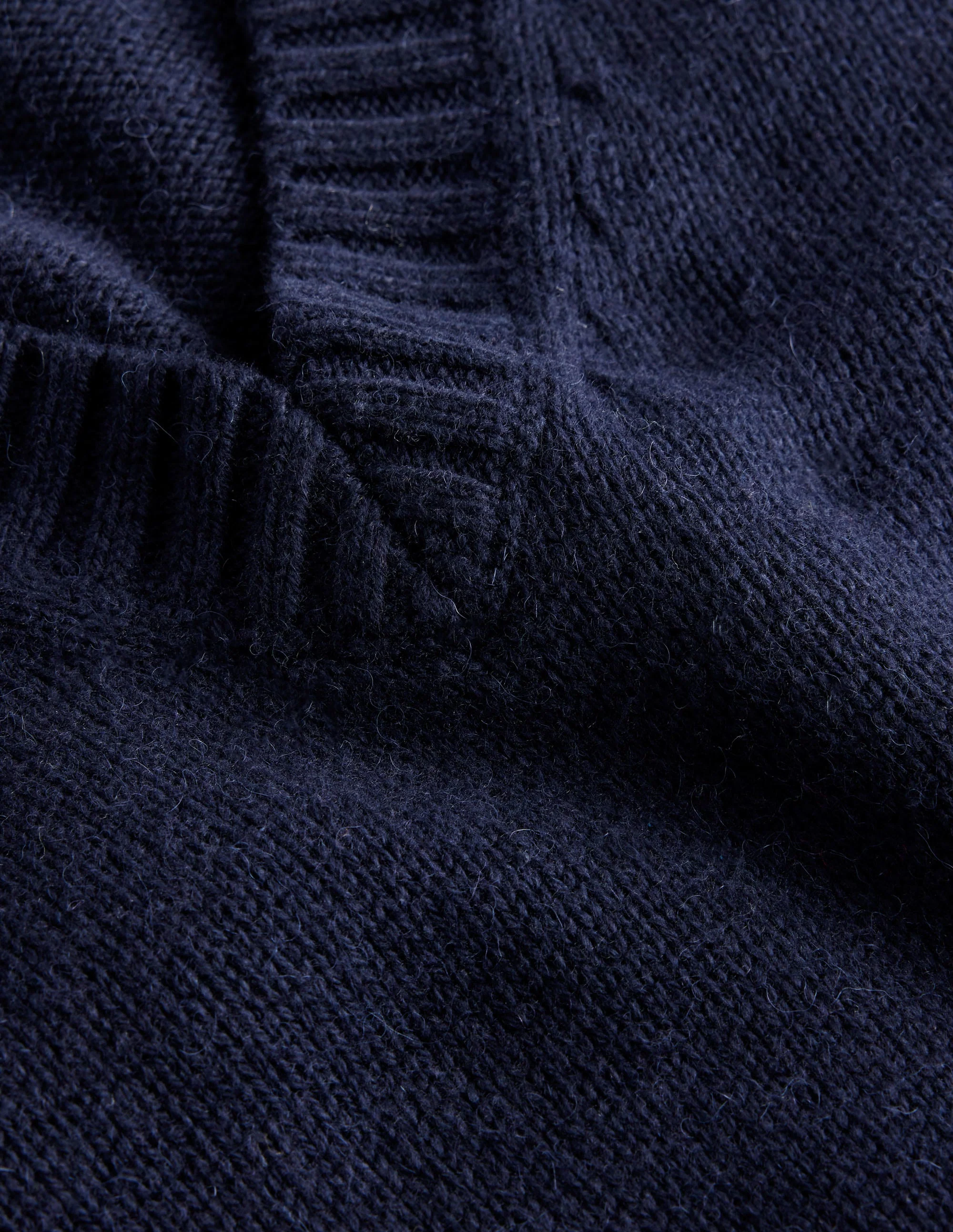 Knitted Sweater Vest-Navy - Image 2