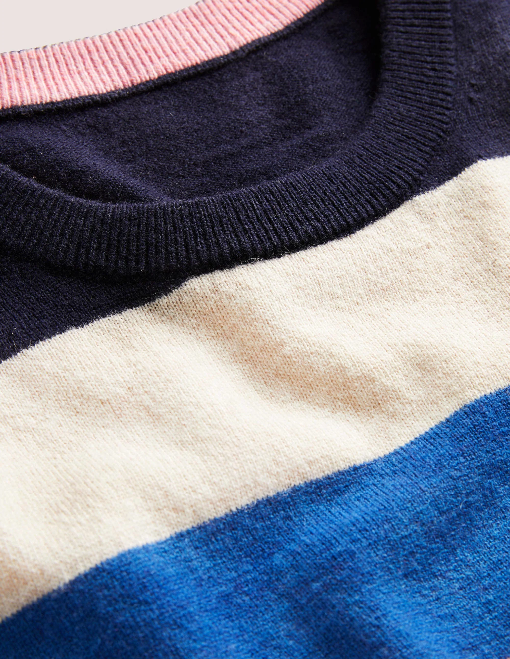 Lambswool Crew Neck-Multi Stripe - Image 6