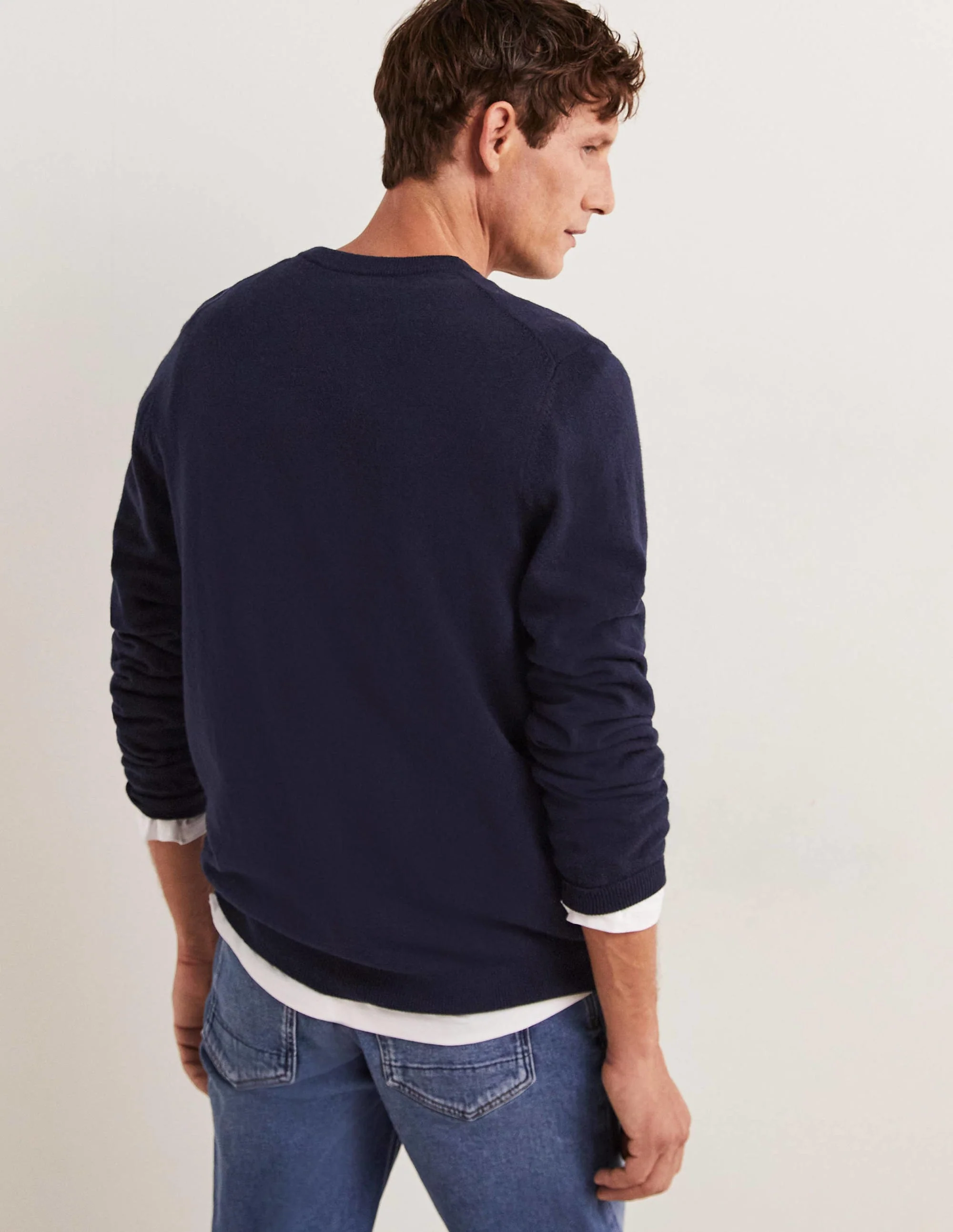 Lambswool Crew Neck-Rainbow Whippet - Image 3
