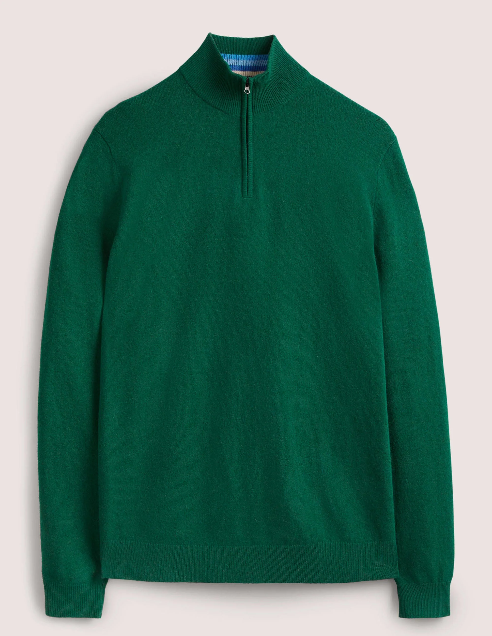 Lambswool Half-Zip-Forest Green - Image 10
