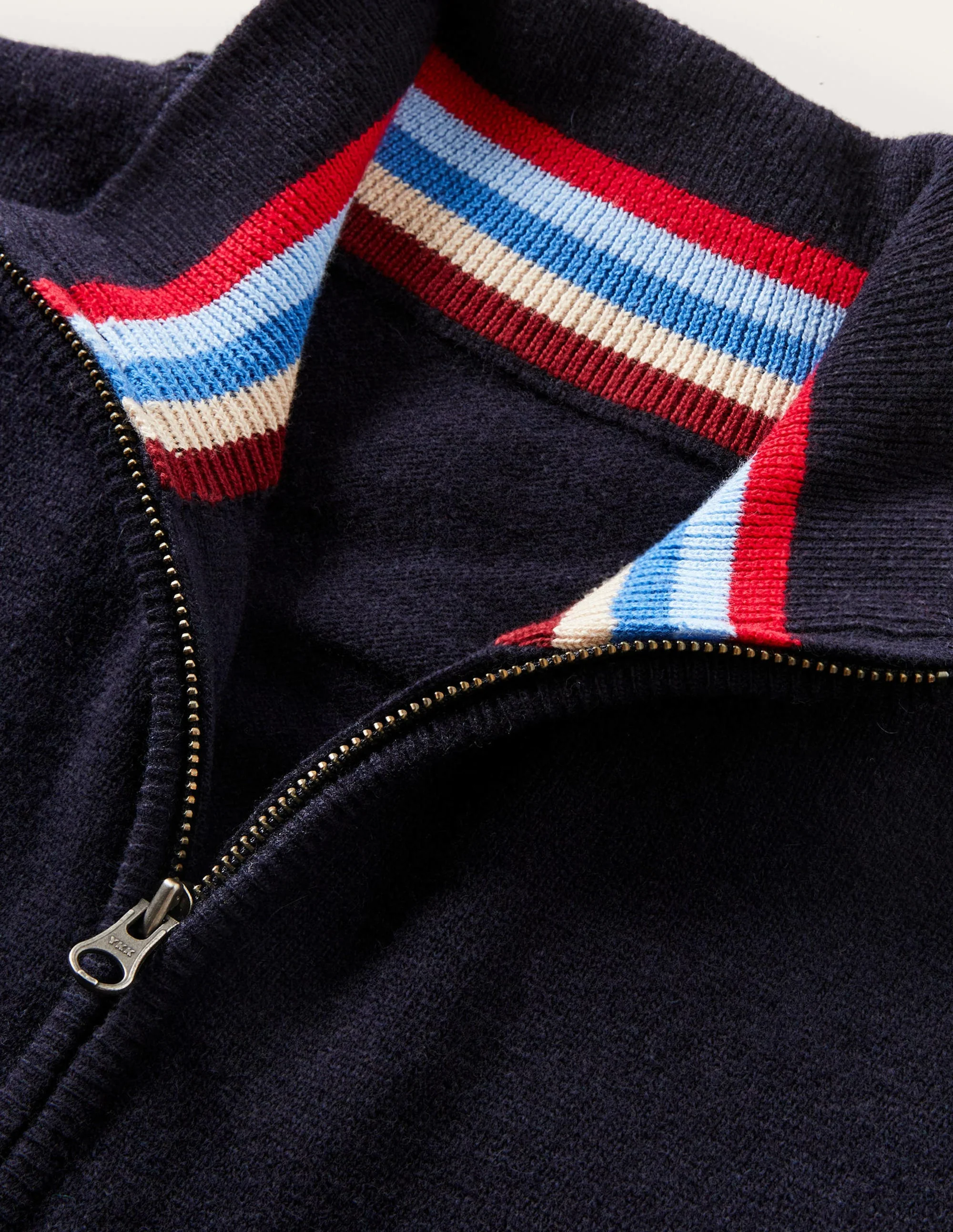 Lambswool Half-Zip-Navy - Image 5