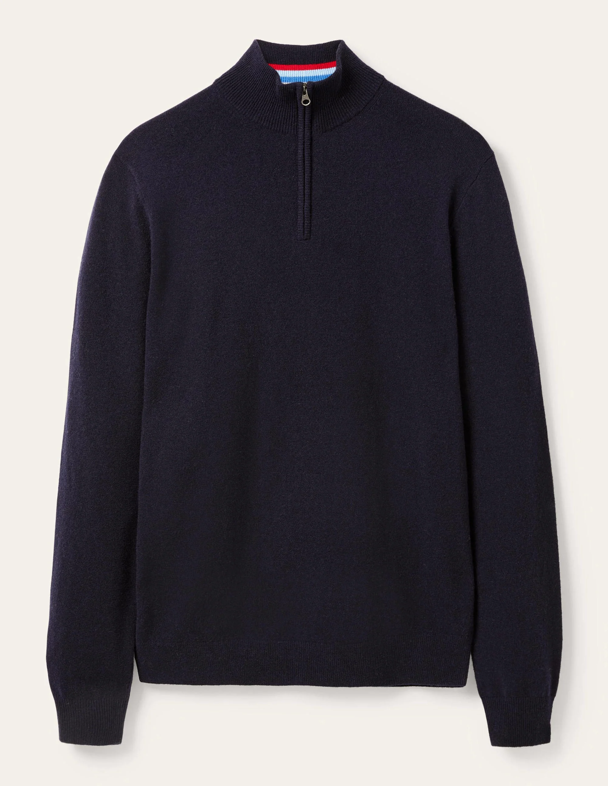 Lambswool Half-Zip-Navy - Image 6