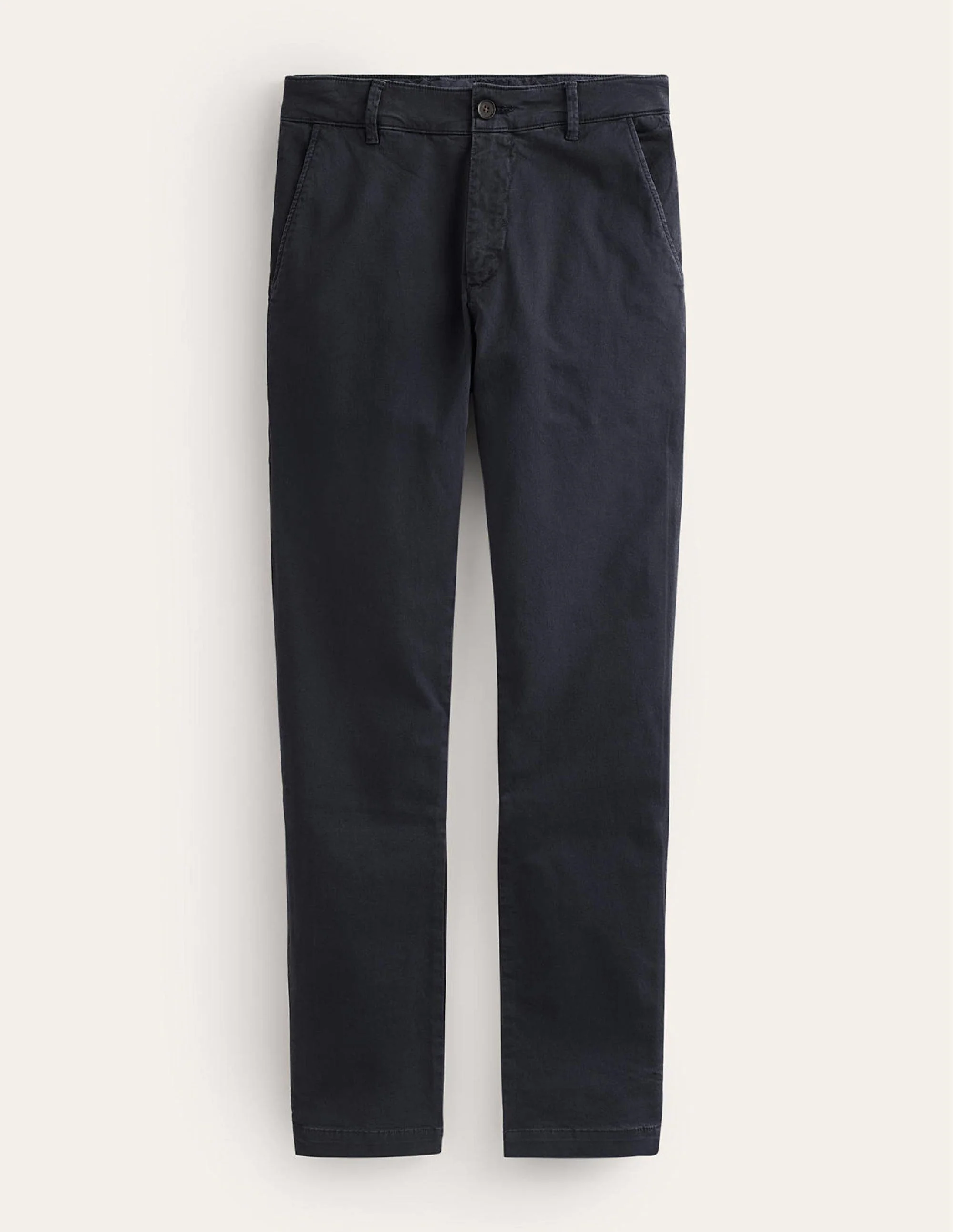 Laundered Chino Trousers-Navy - Image 5