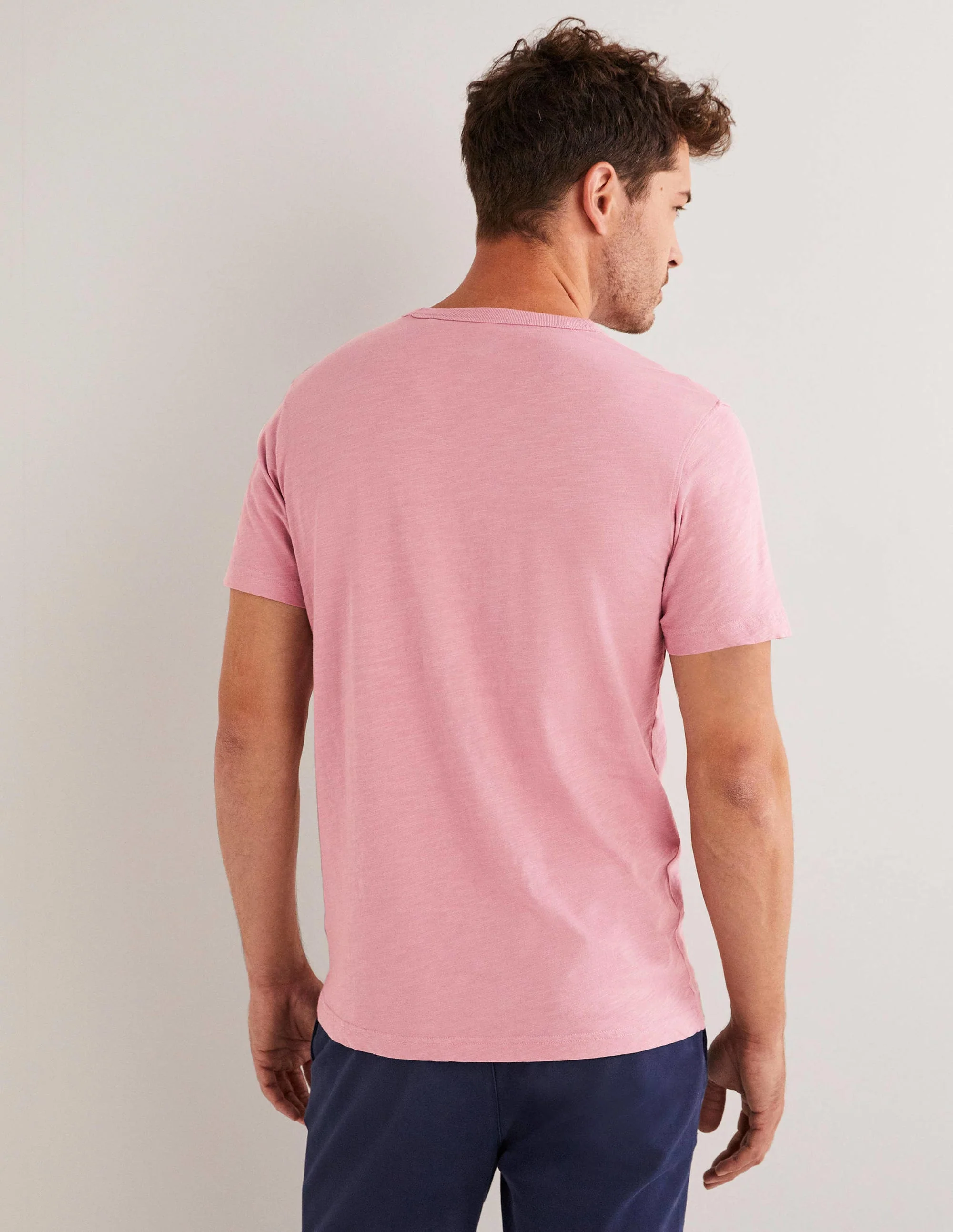Laundered Slub T-Shirt-Lilas Pink - Image 3