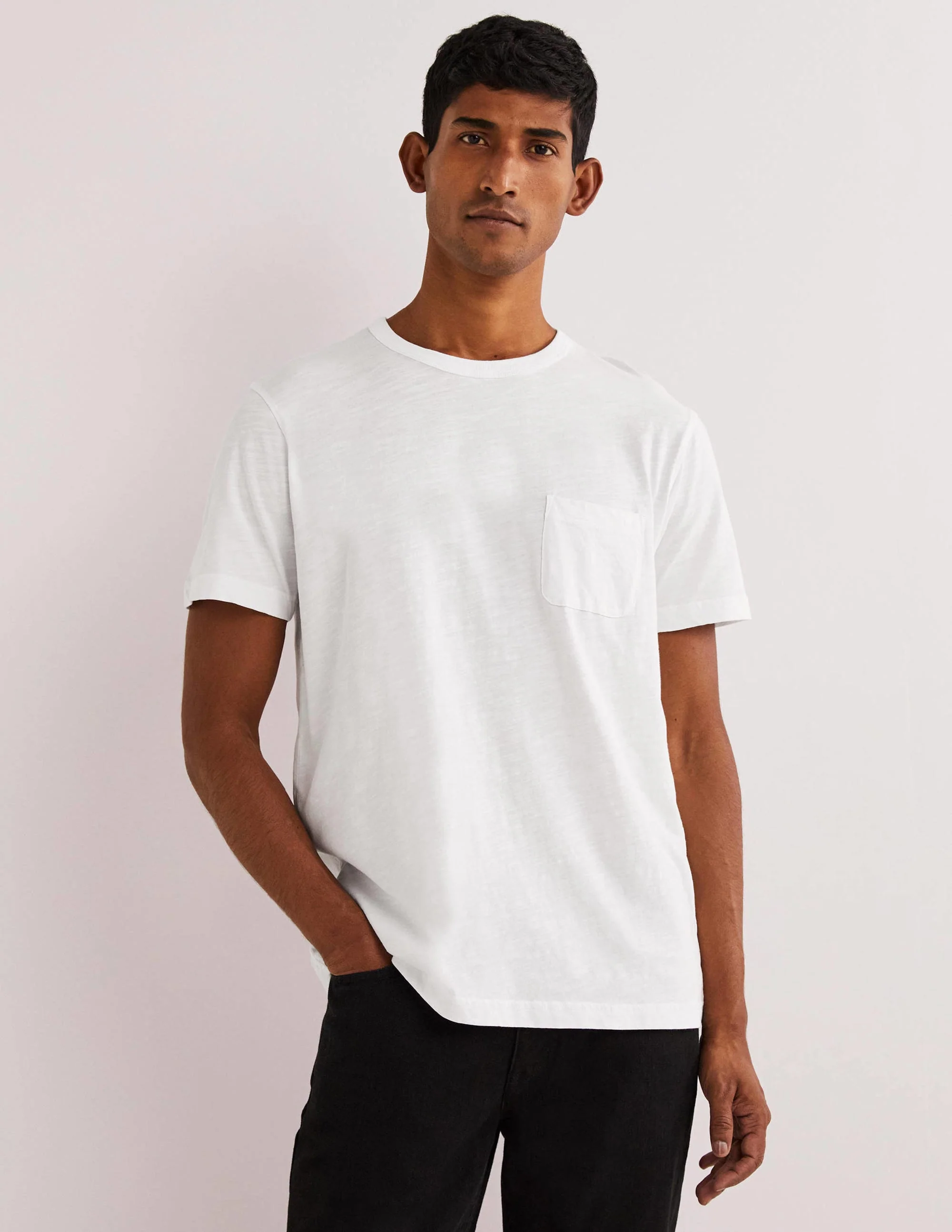 Laundered Slub T-Shirt-Snowdrop White