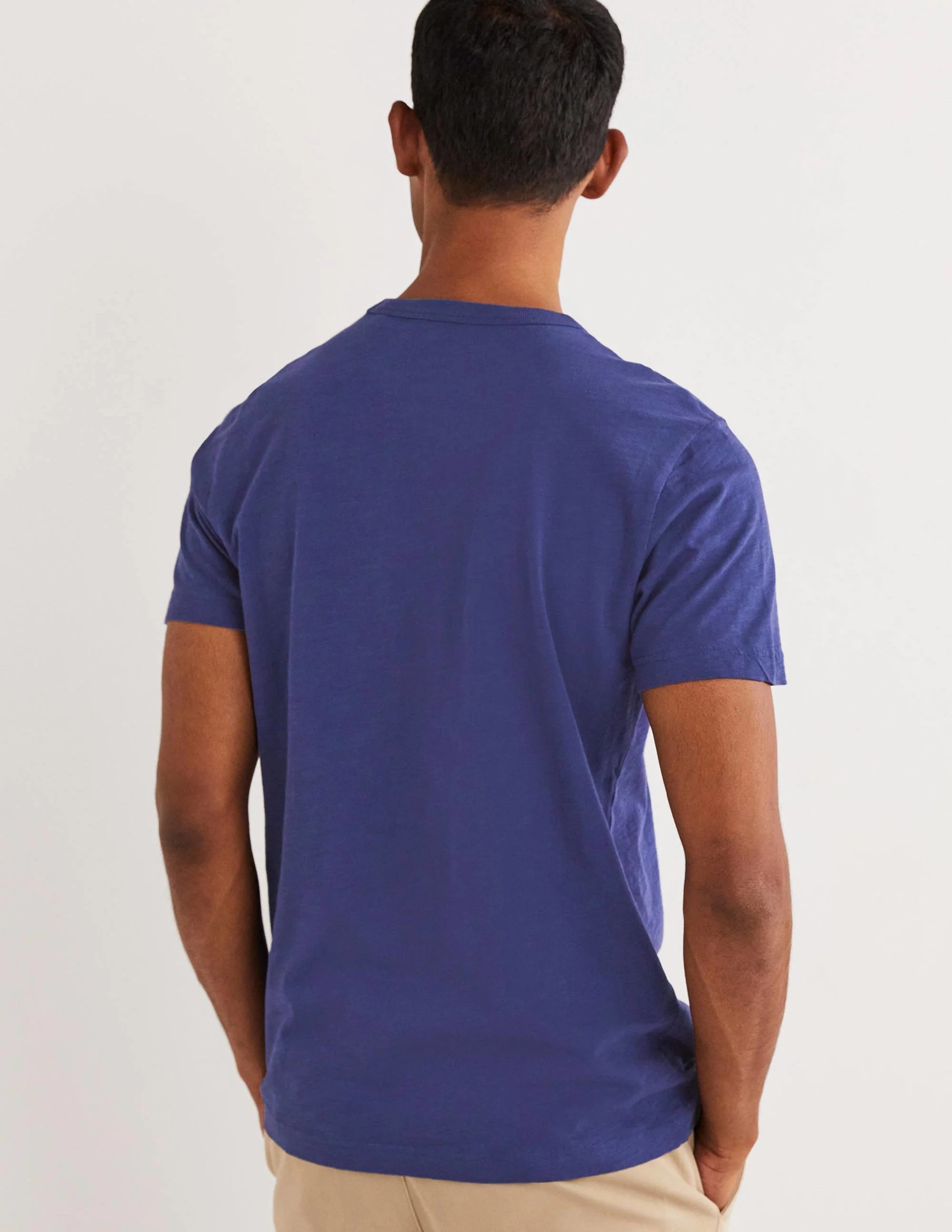 Laundered Slub T-Shirt-Space Blue - Image 3