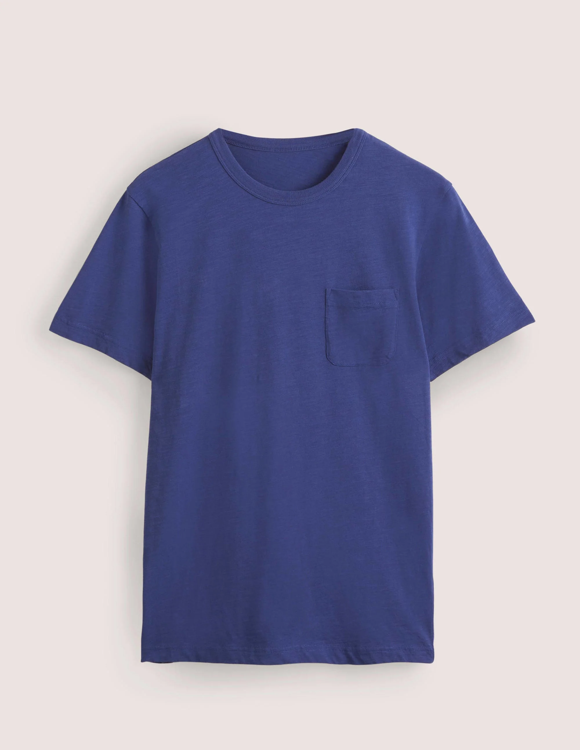 Laundered Slub T-Shirt-Space Blue - Image 5
