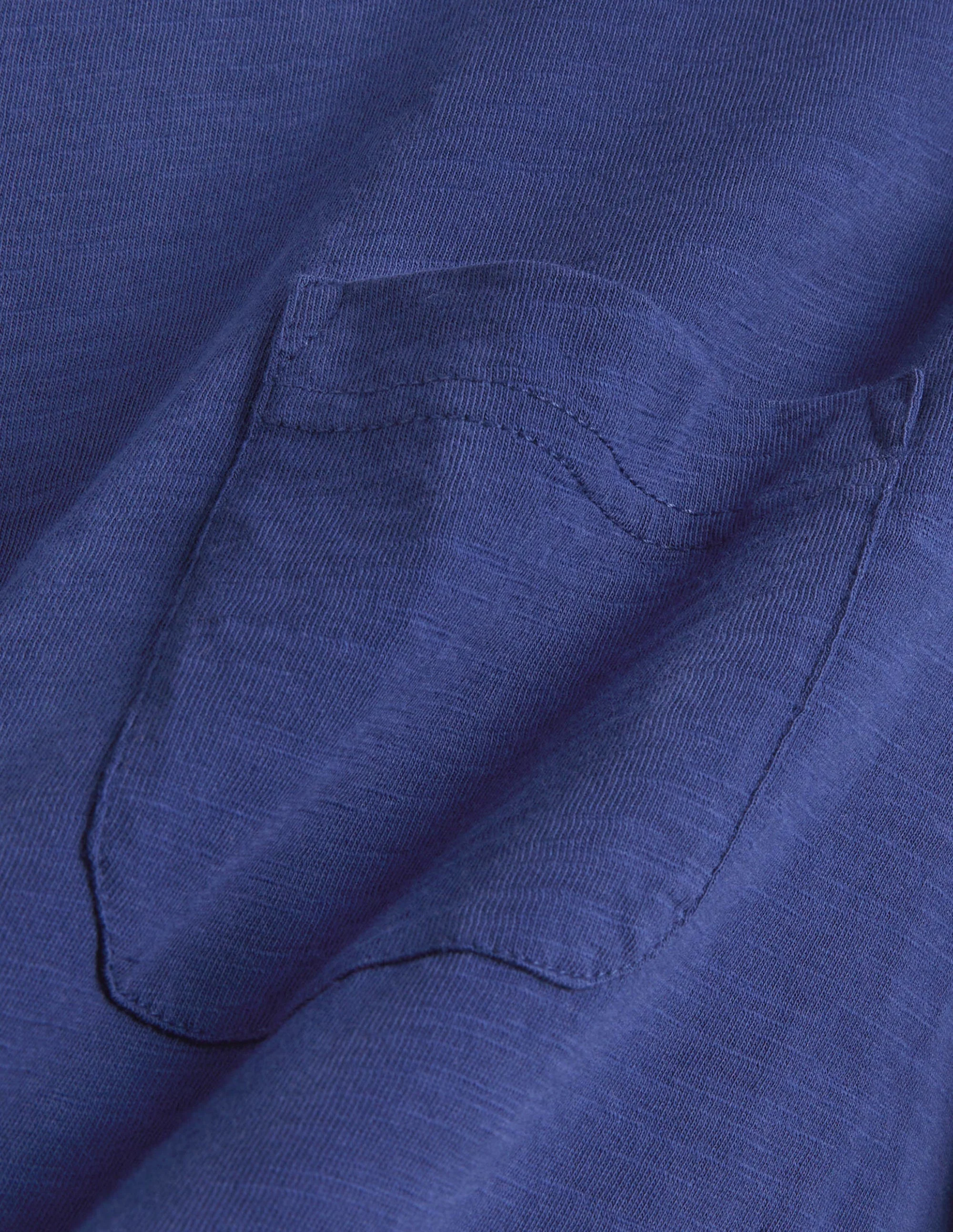 Laundered Slub T-Shirt-Space Blue - Image 6