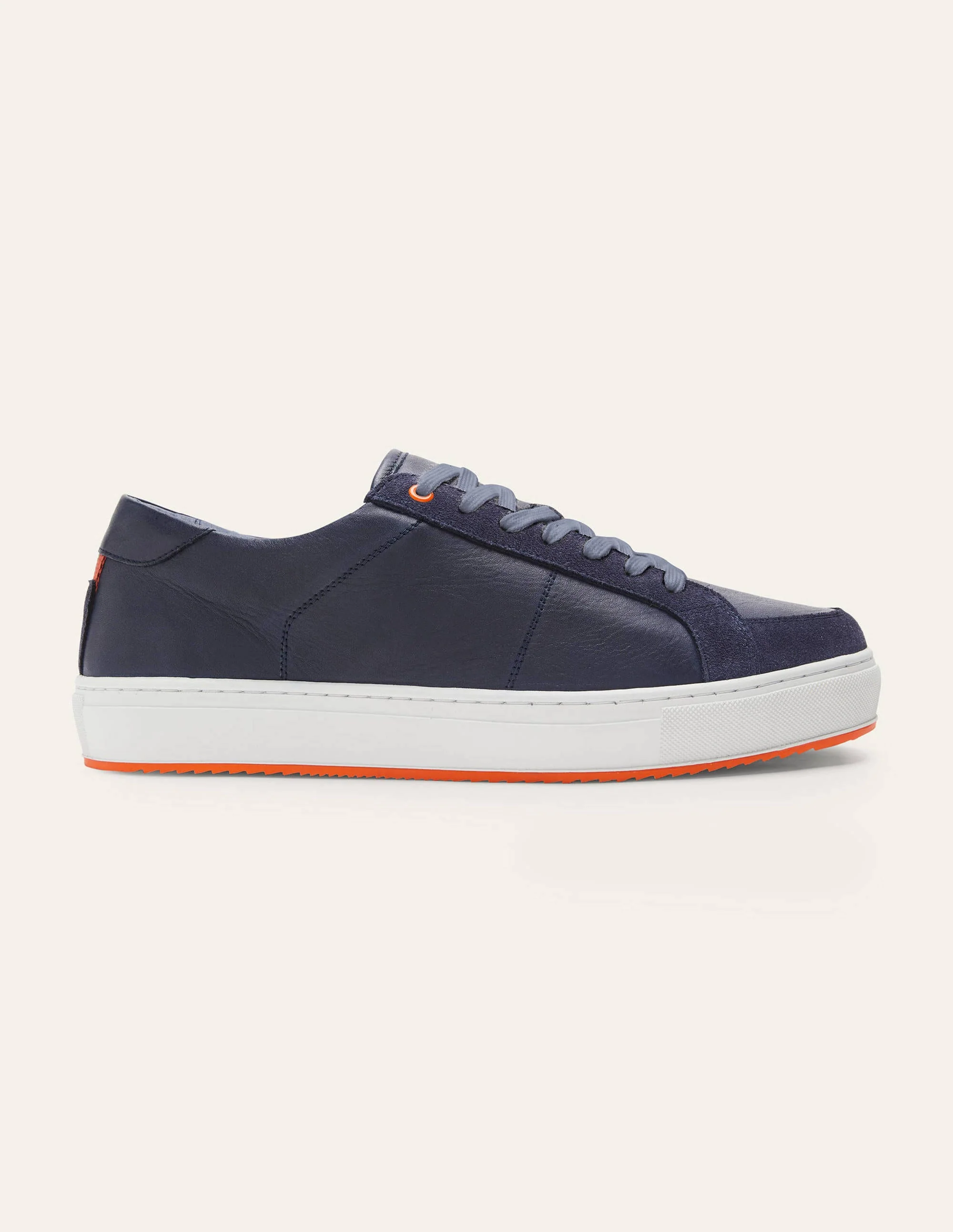 Leather Colourpop Sneakers-Navy