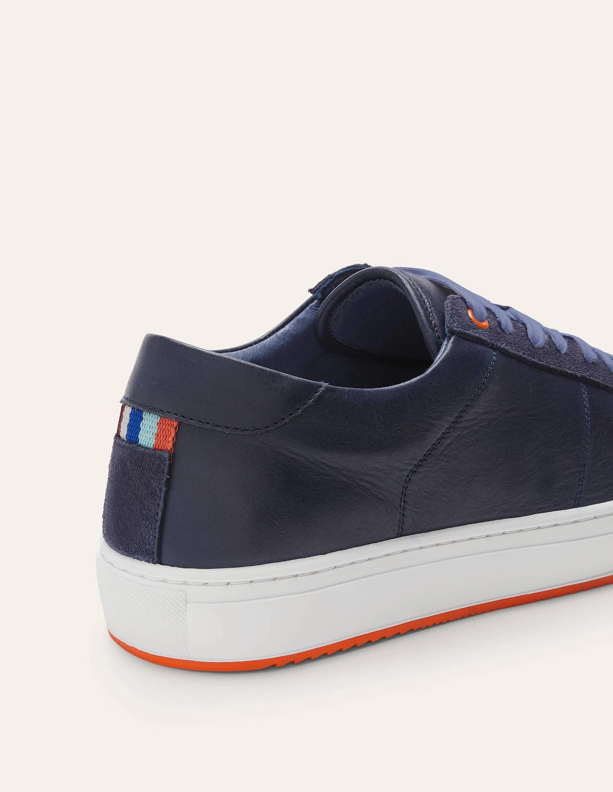 Leather Colourpop Sneakers-Navy - Image 3
