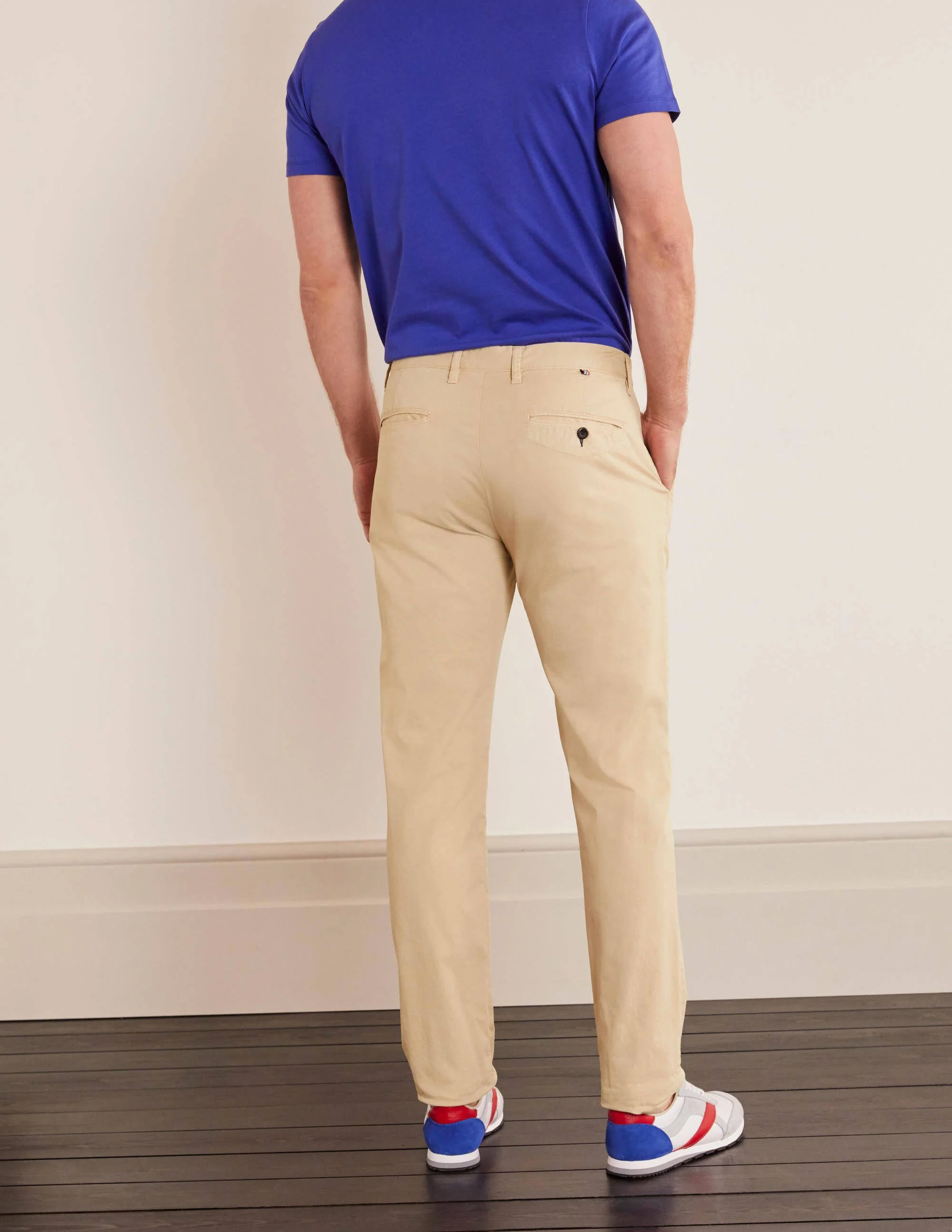 Lightweight Slim Chinos-Stone - Image 3