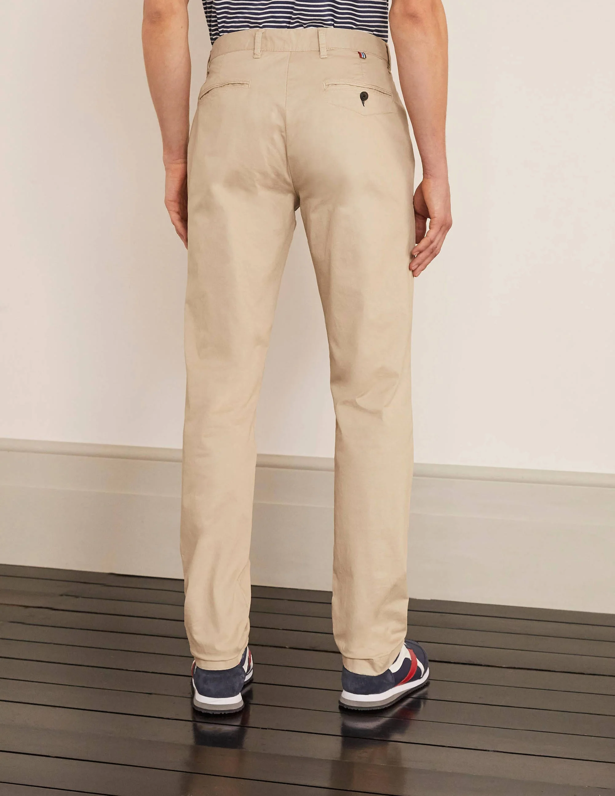 Lightweight Slim Chinos-Stone - Image 3