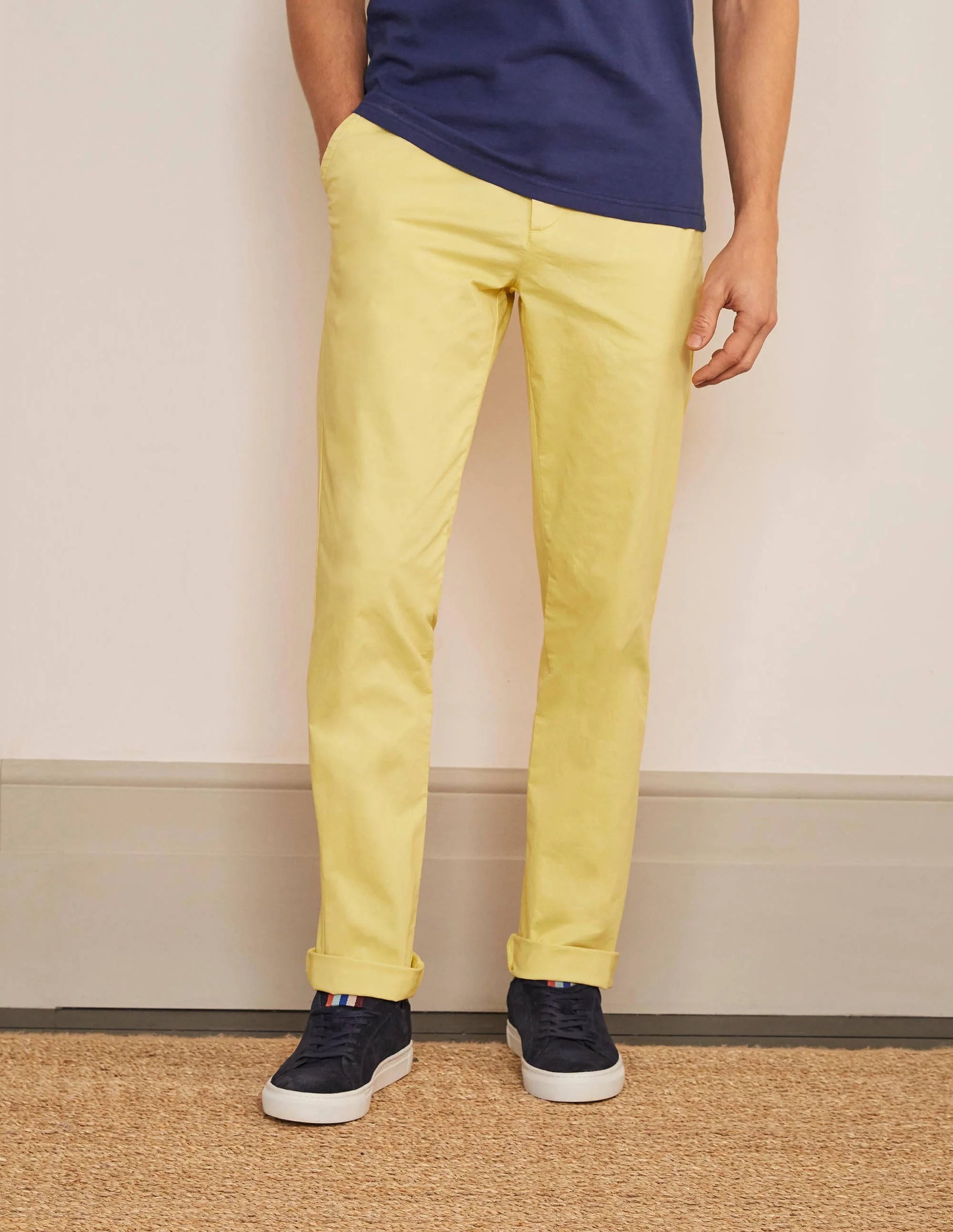 Lightweight Slim Chinos-Sunbleach Yellow - Image 2