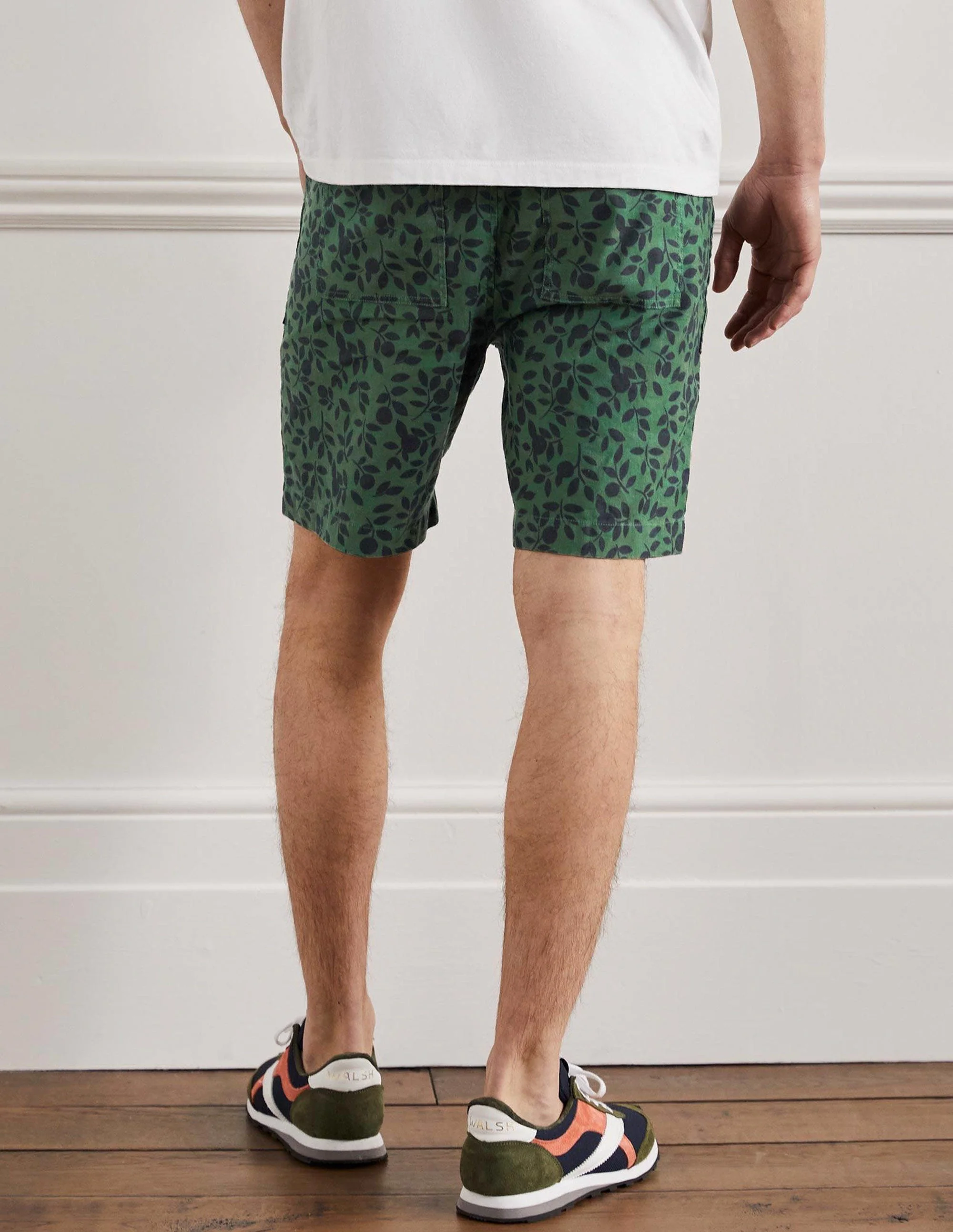 Linen Blend Easy Shorts-Castleton Foliage - Image 3