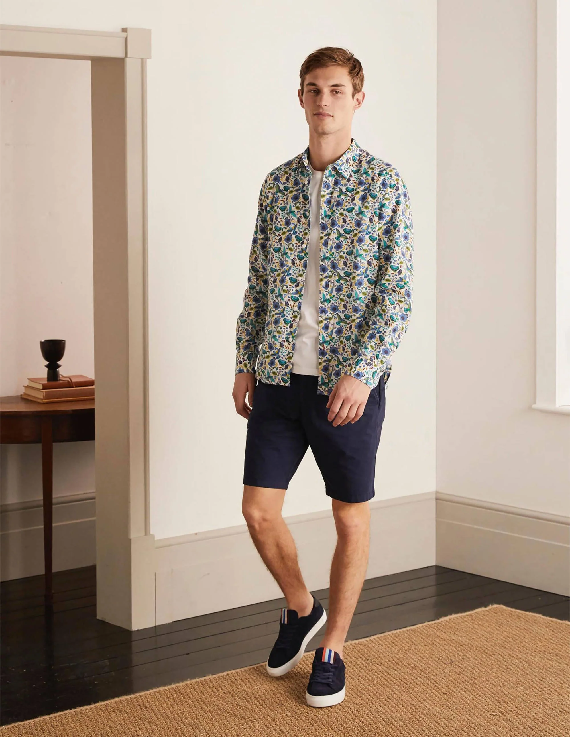 Linen Cotton Pattern Shirt-Multi Exotic Charm - Image 2