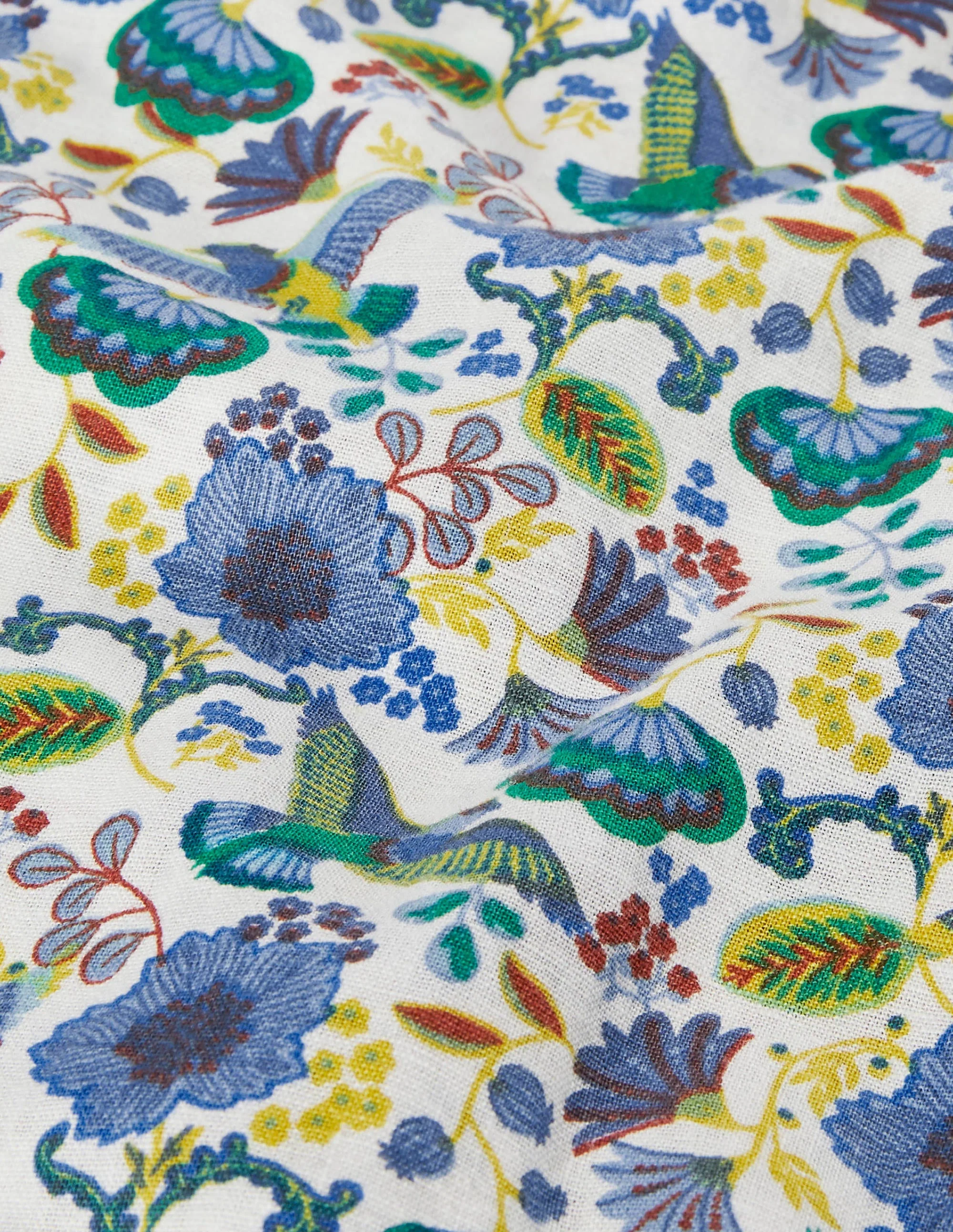 Linen Cotton Pattern Shirt-Multi Exotic Charm - Image 6