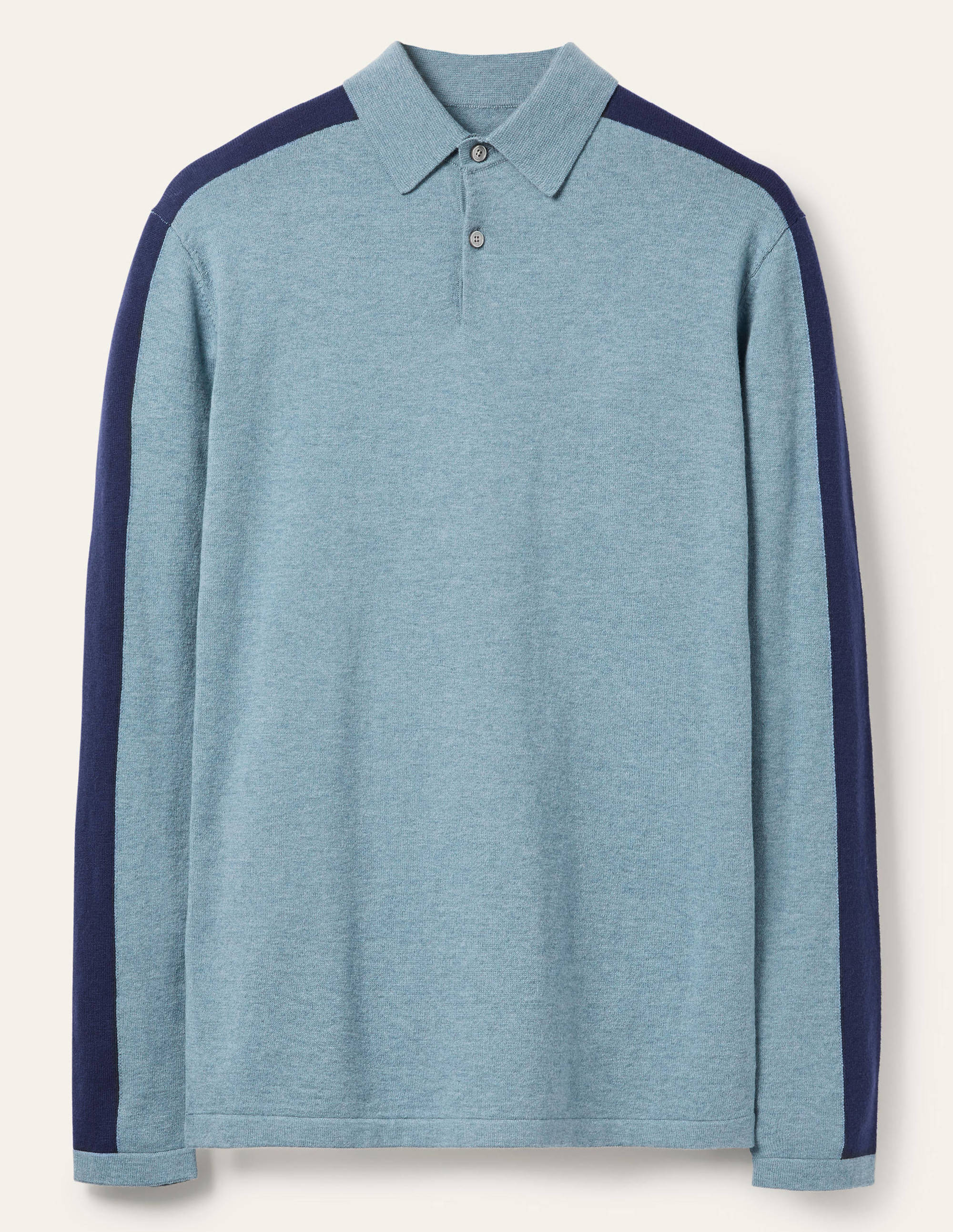 Merino Blend Polo-Dusk Blue - Image 5
