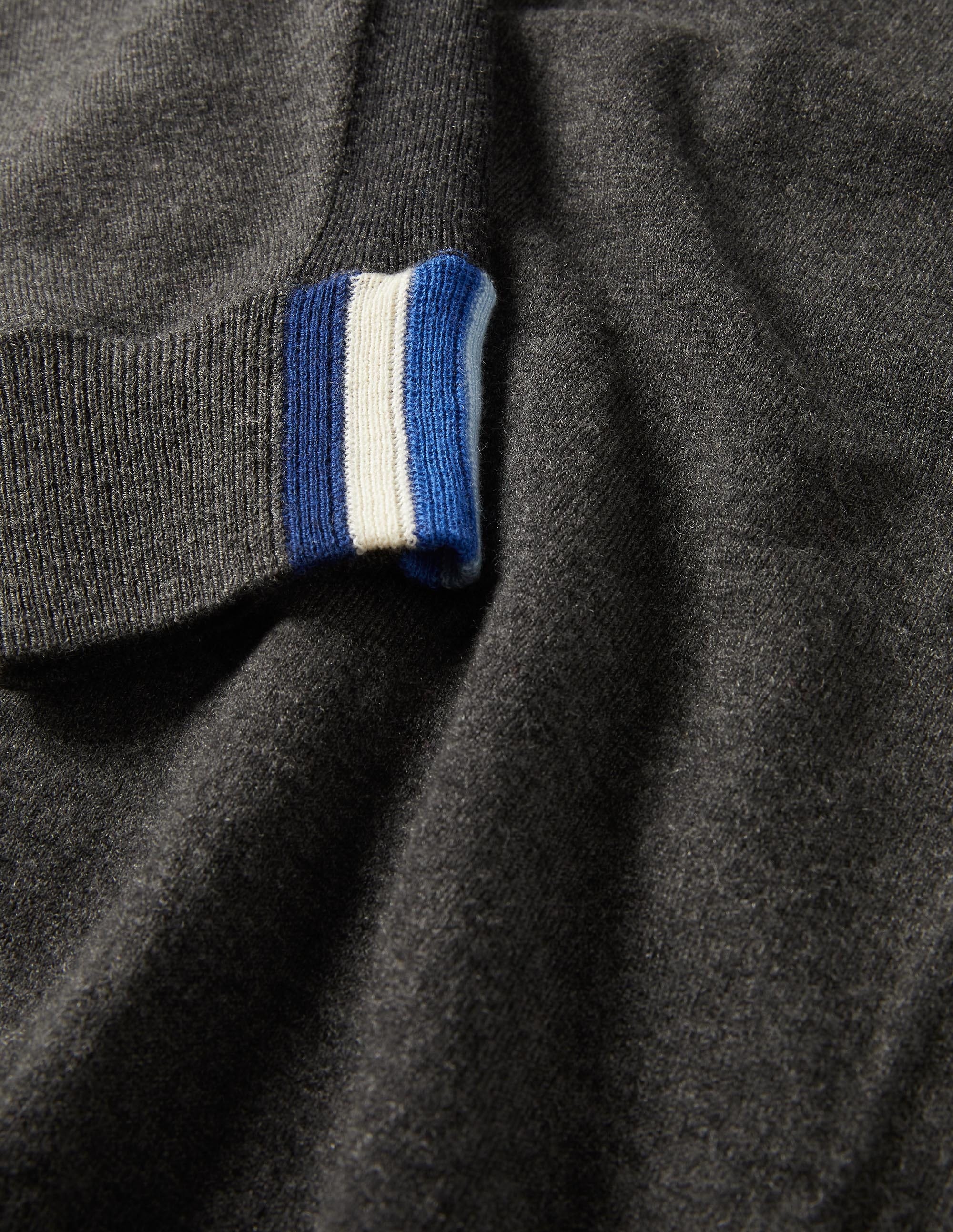 Merino Blend Zip-through-Graphite Melange - Image 6