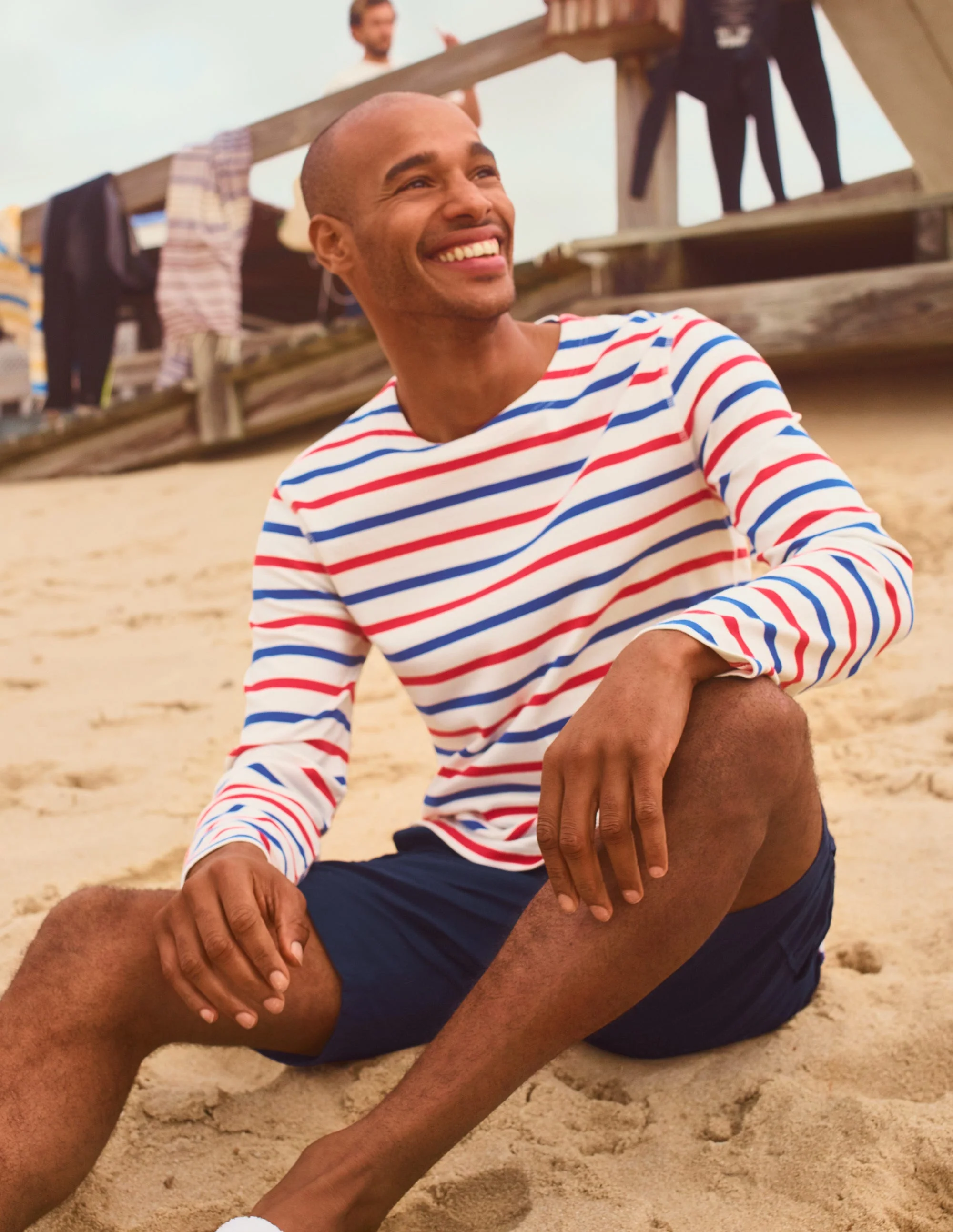 Midweight Mariner Breton-Rio Red/Regal Blue Stripe - Image 5