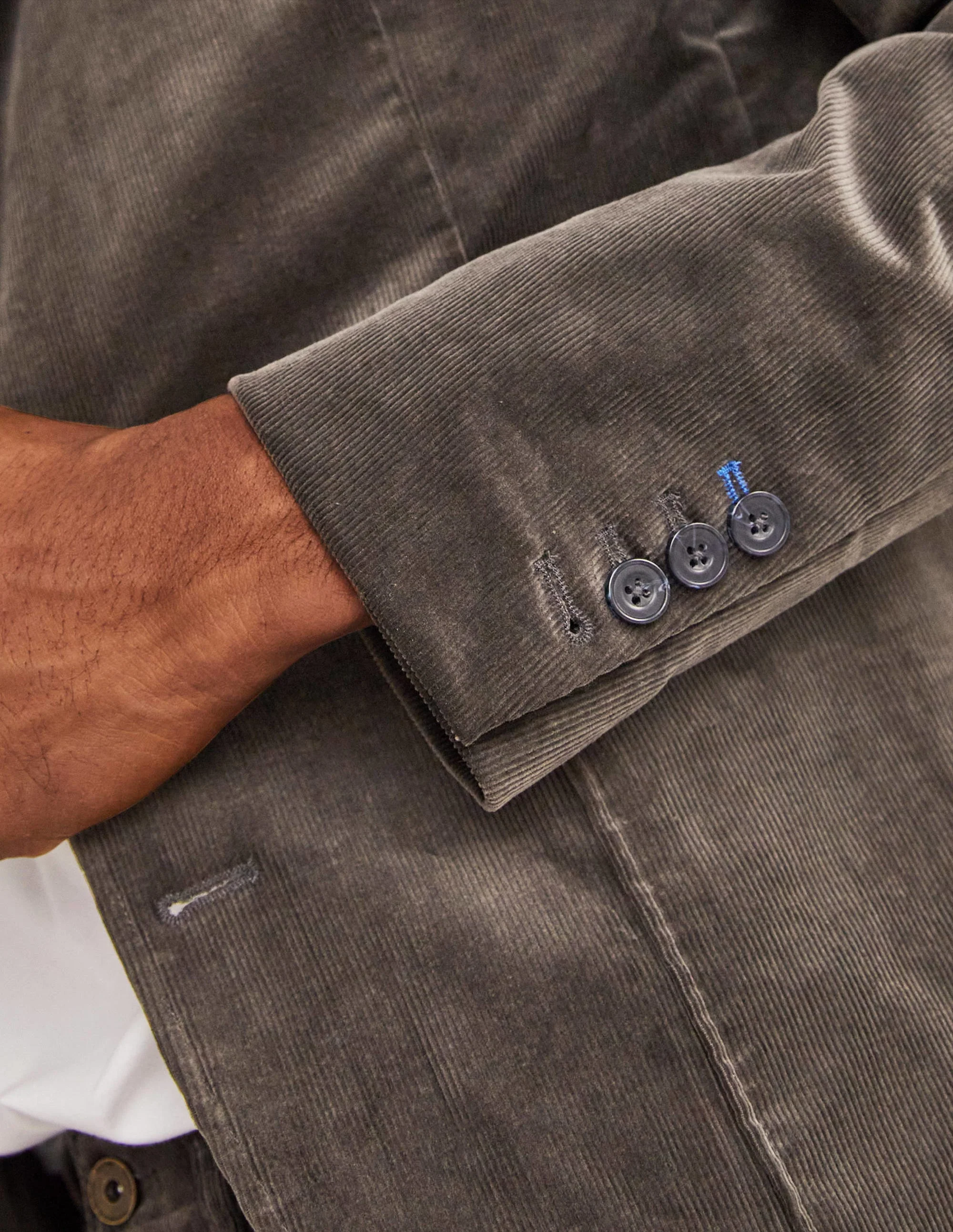 New Everyday Blazer - Cord-Aluminium Grey - Image 4
