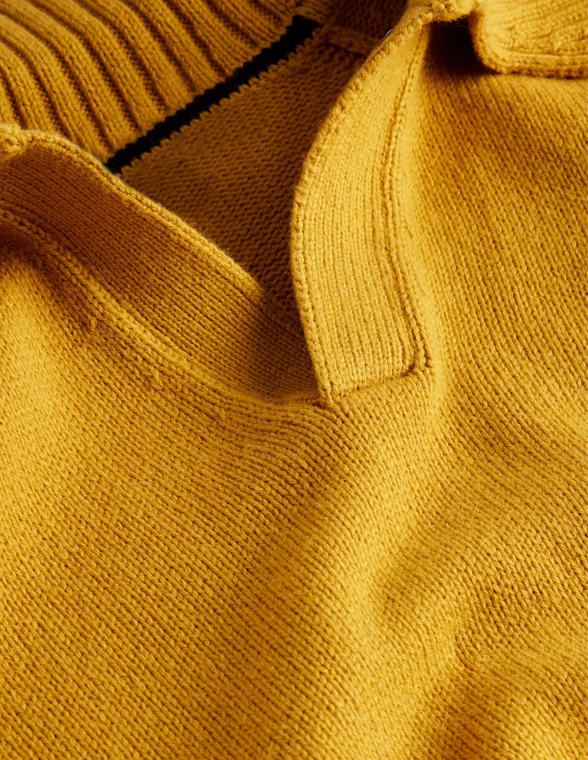 Open Collar Sweater-Light Bronze - Image 6