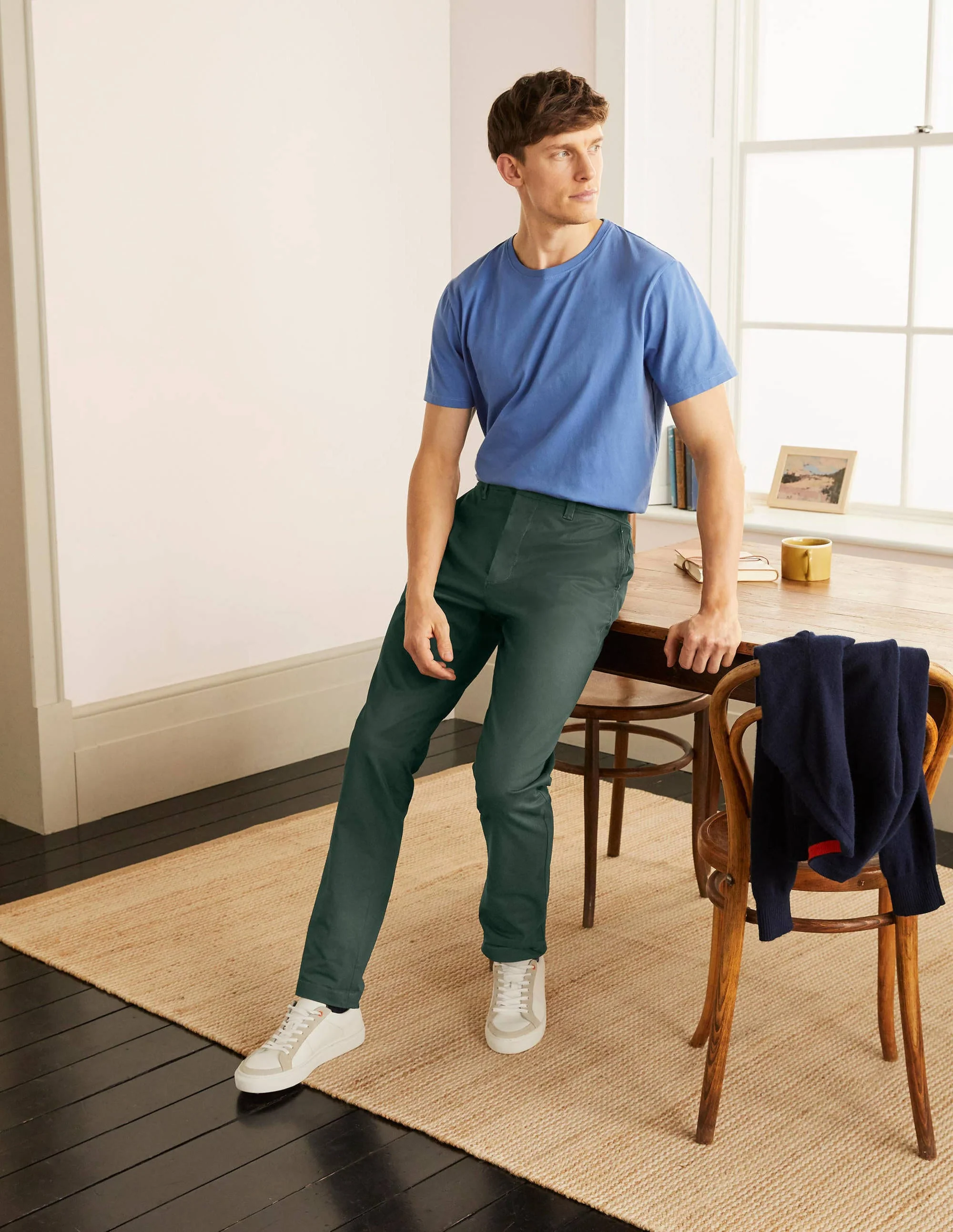 Original Slim Leg Chinos-Richmond Green