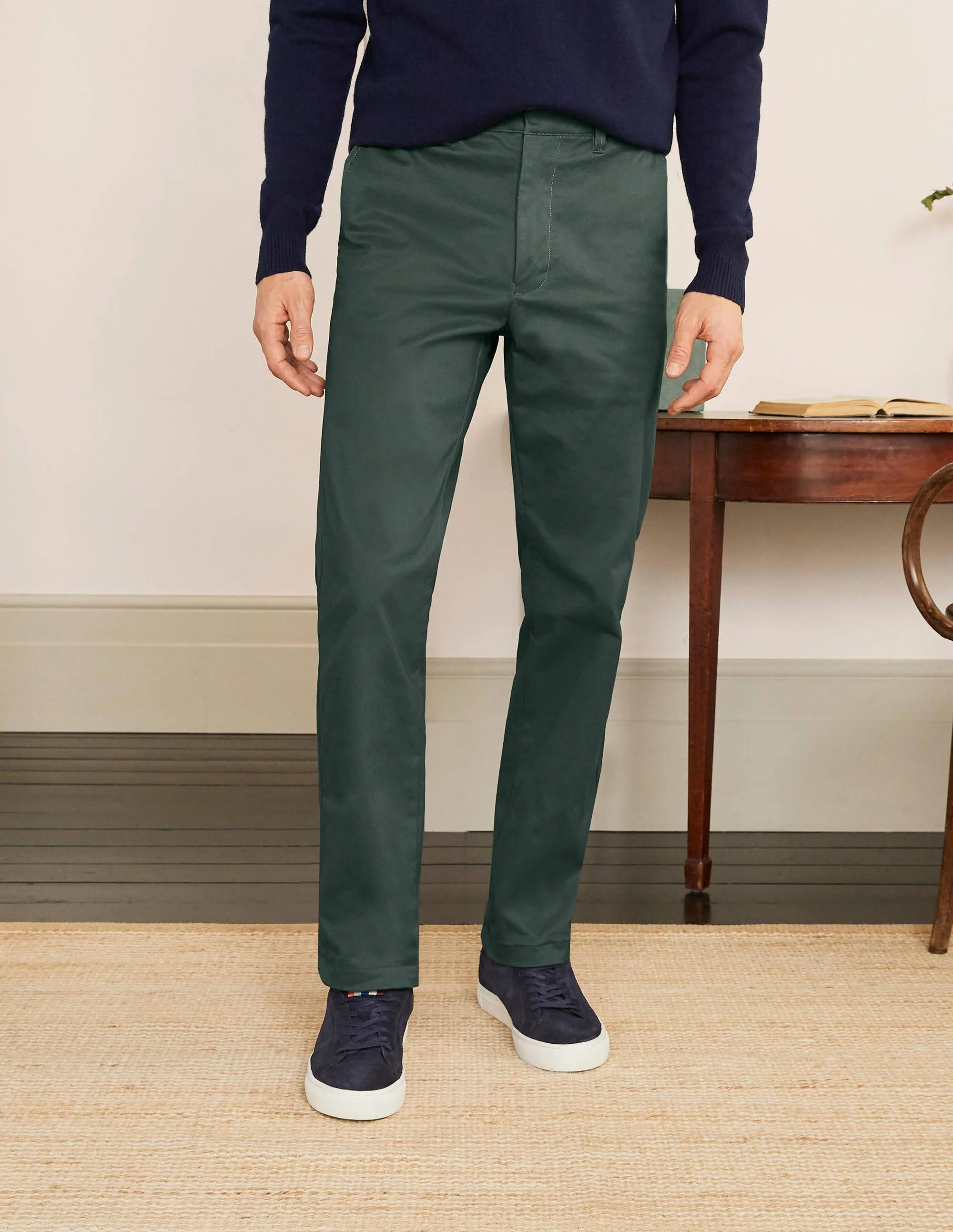 Original Straight Leg Chinos-Richmond Green - Image 2