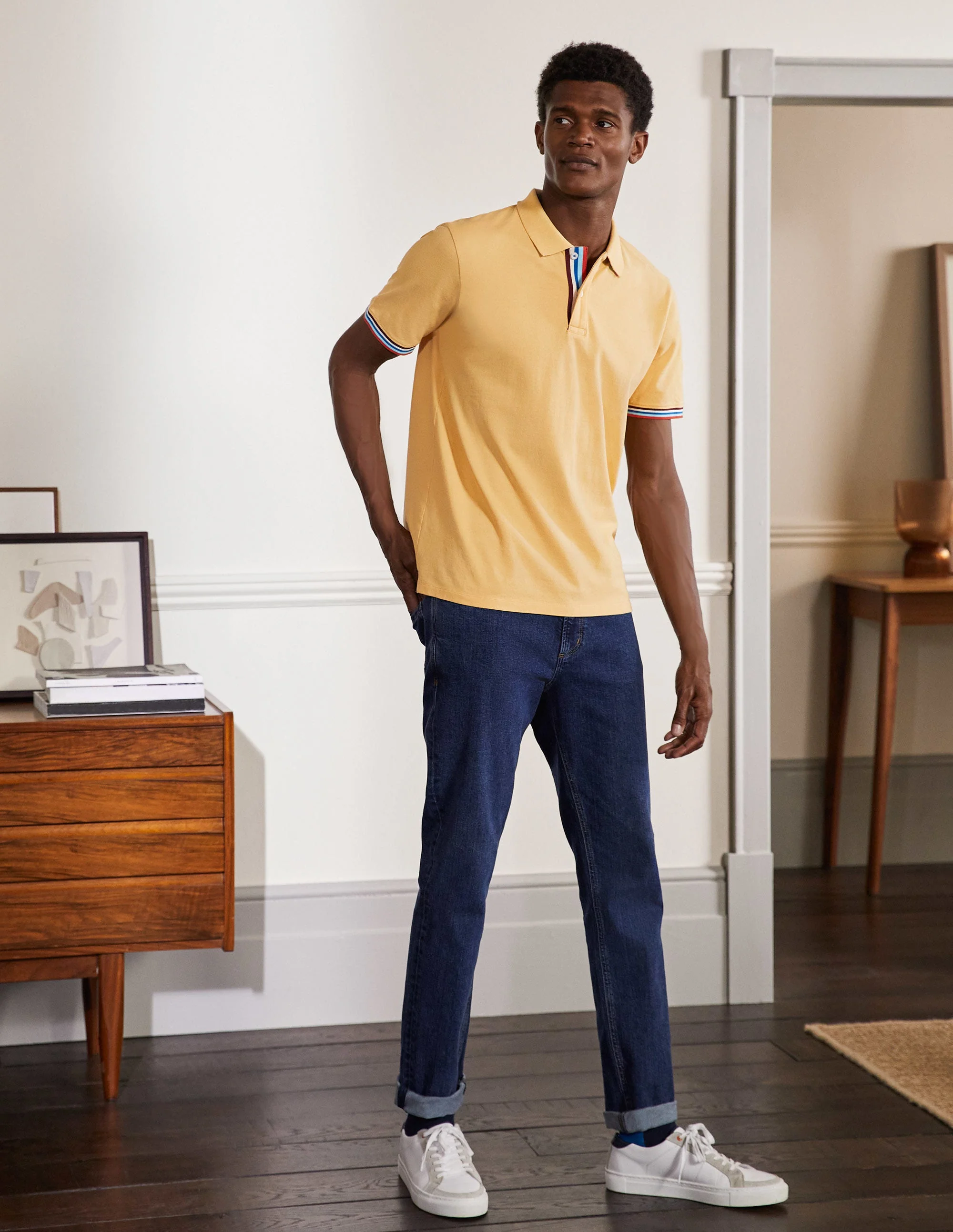 Piqué Polo Shirt-Cornsilk Yellow - Image 4