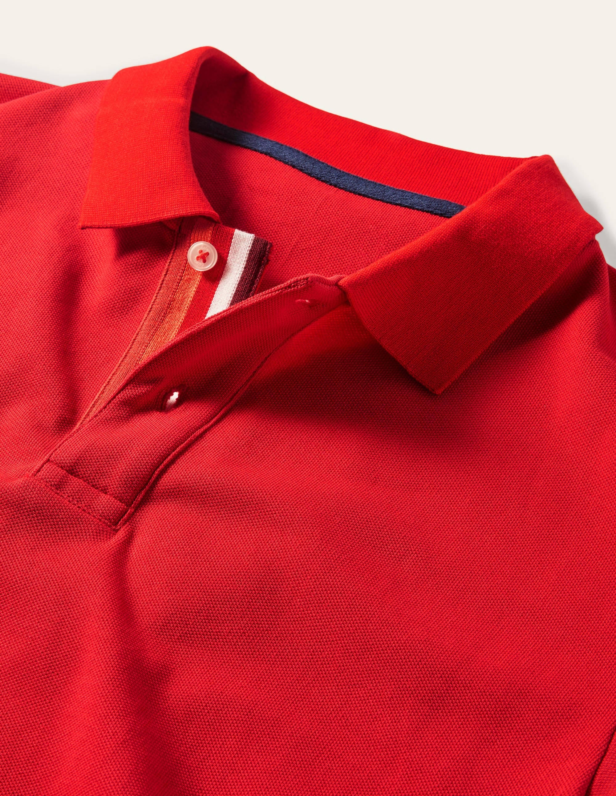 Piqué Polo Shirt-Cranberry Red - Image 6