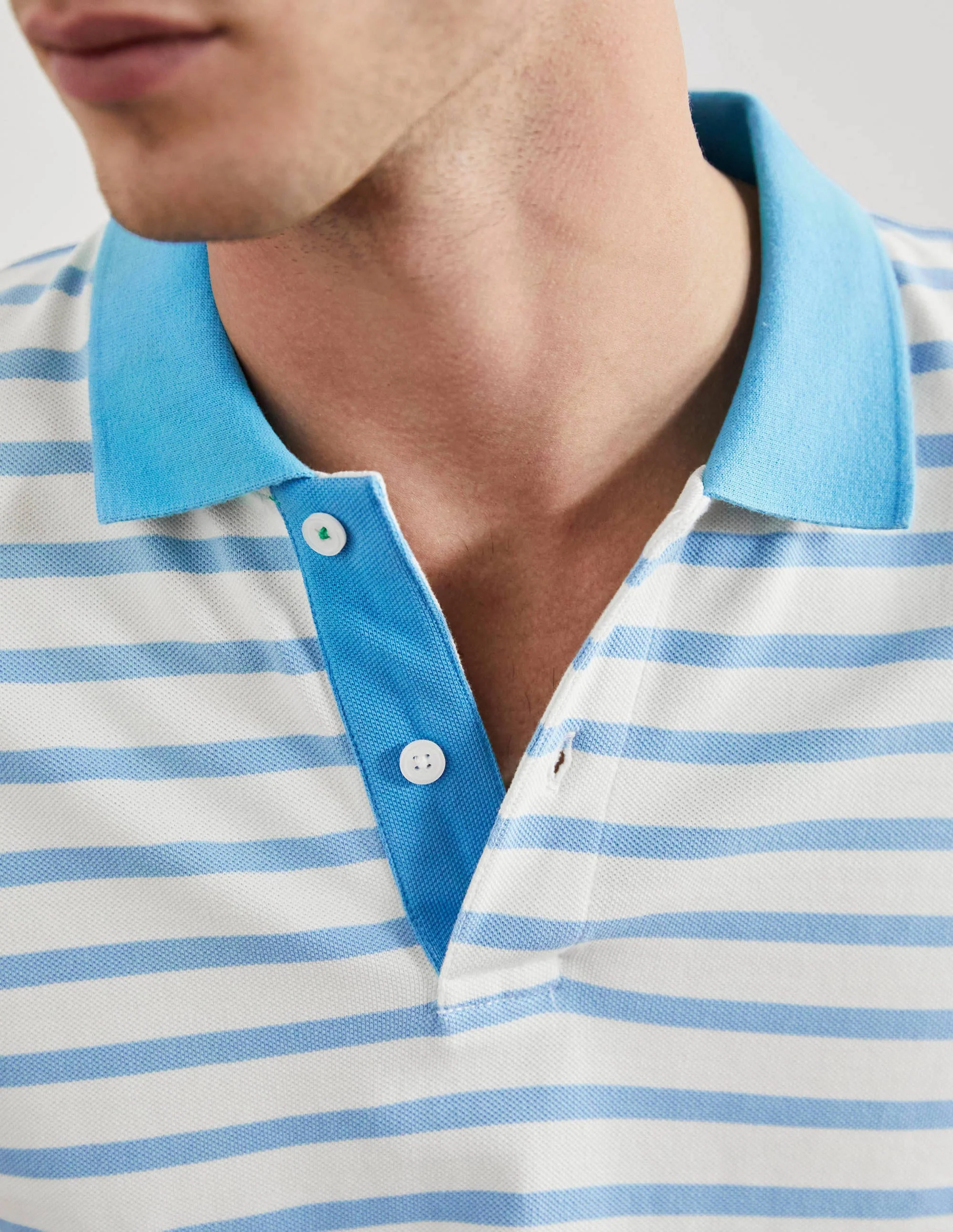 Piqué Polo Shirt-Green Pepper/Blithe Dip Dye - Image 2