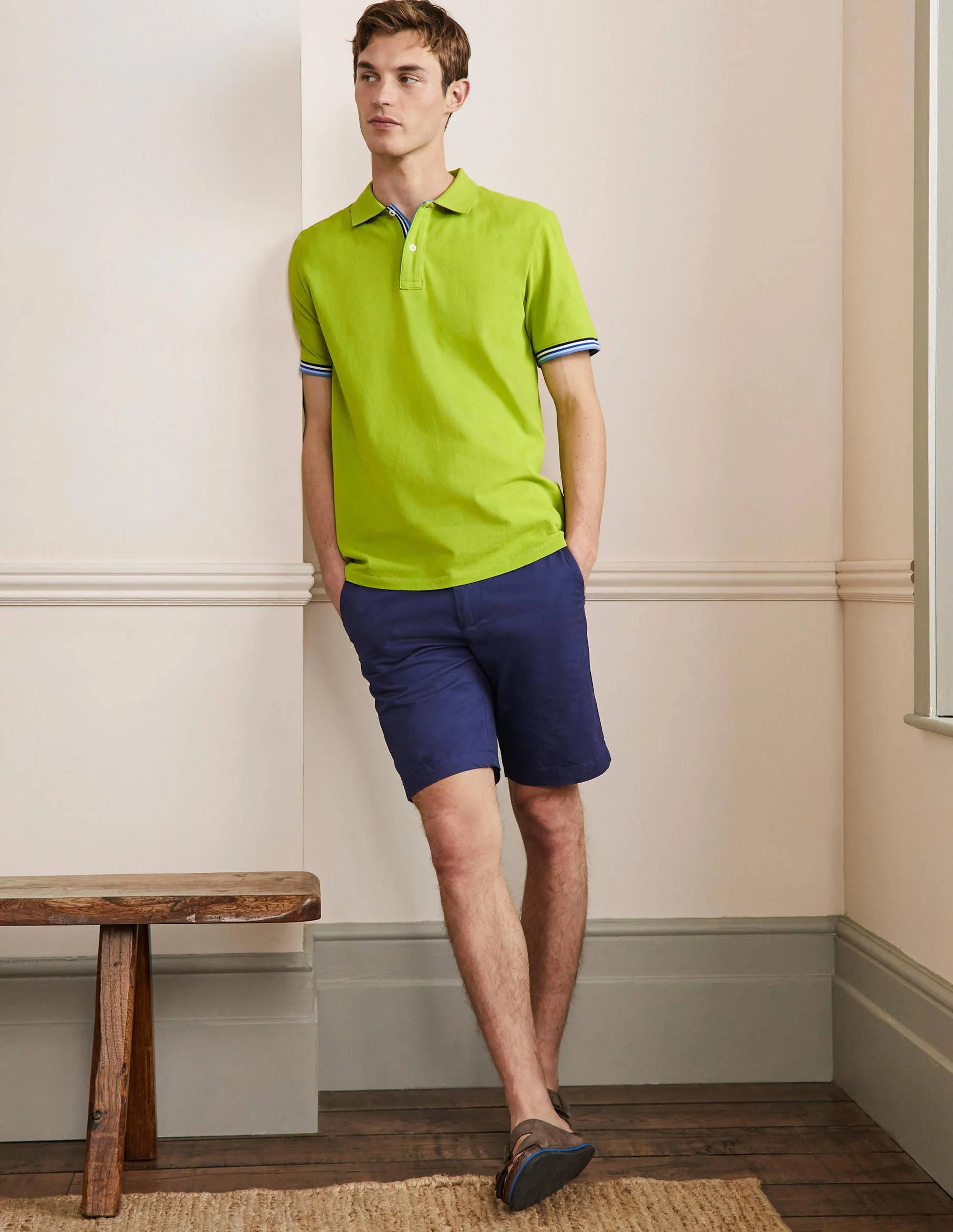Piqué Polo Shirt-Kiwi Green - Image 4