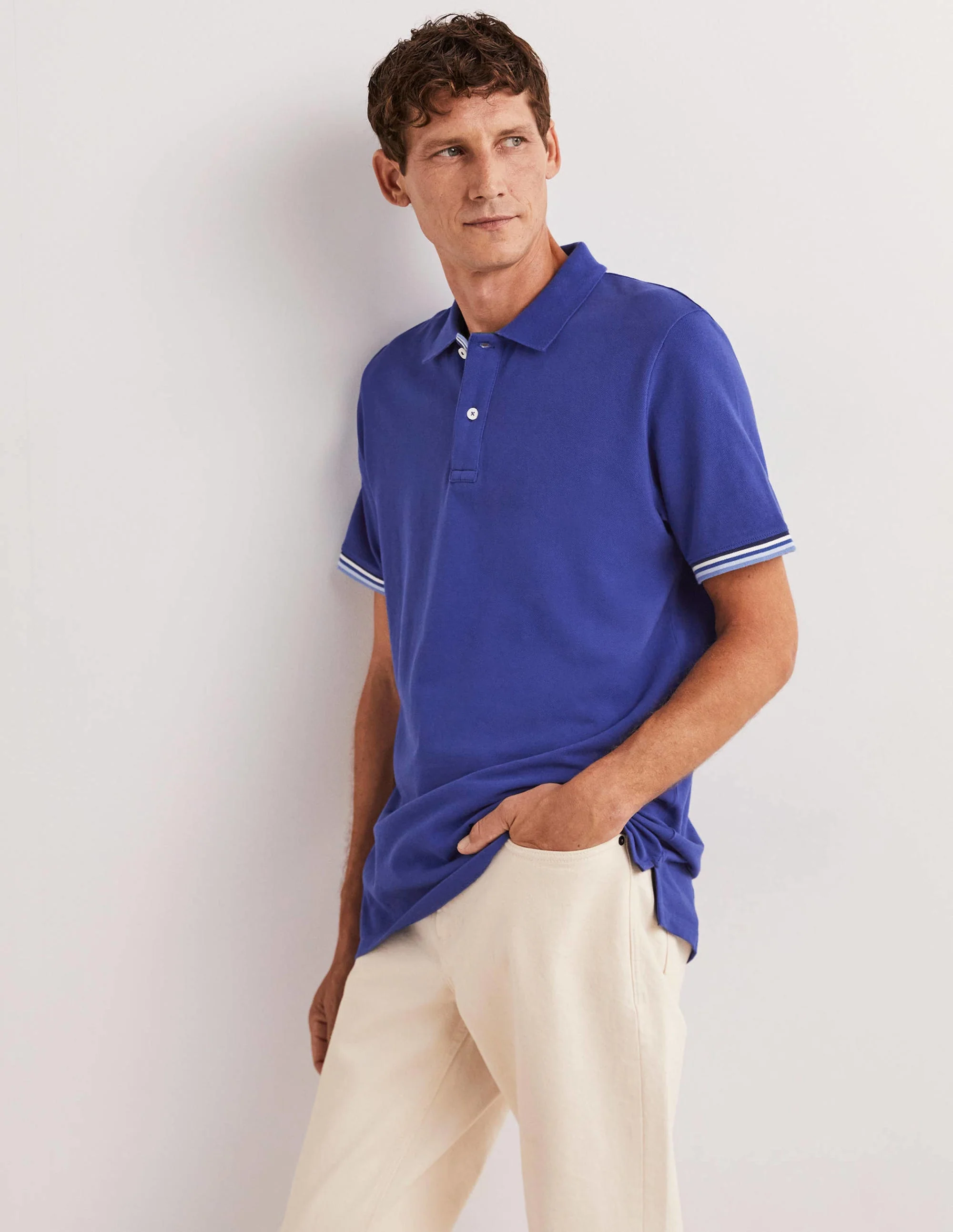 Piqué Polo Shirt-Regal Blue - Image 5