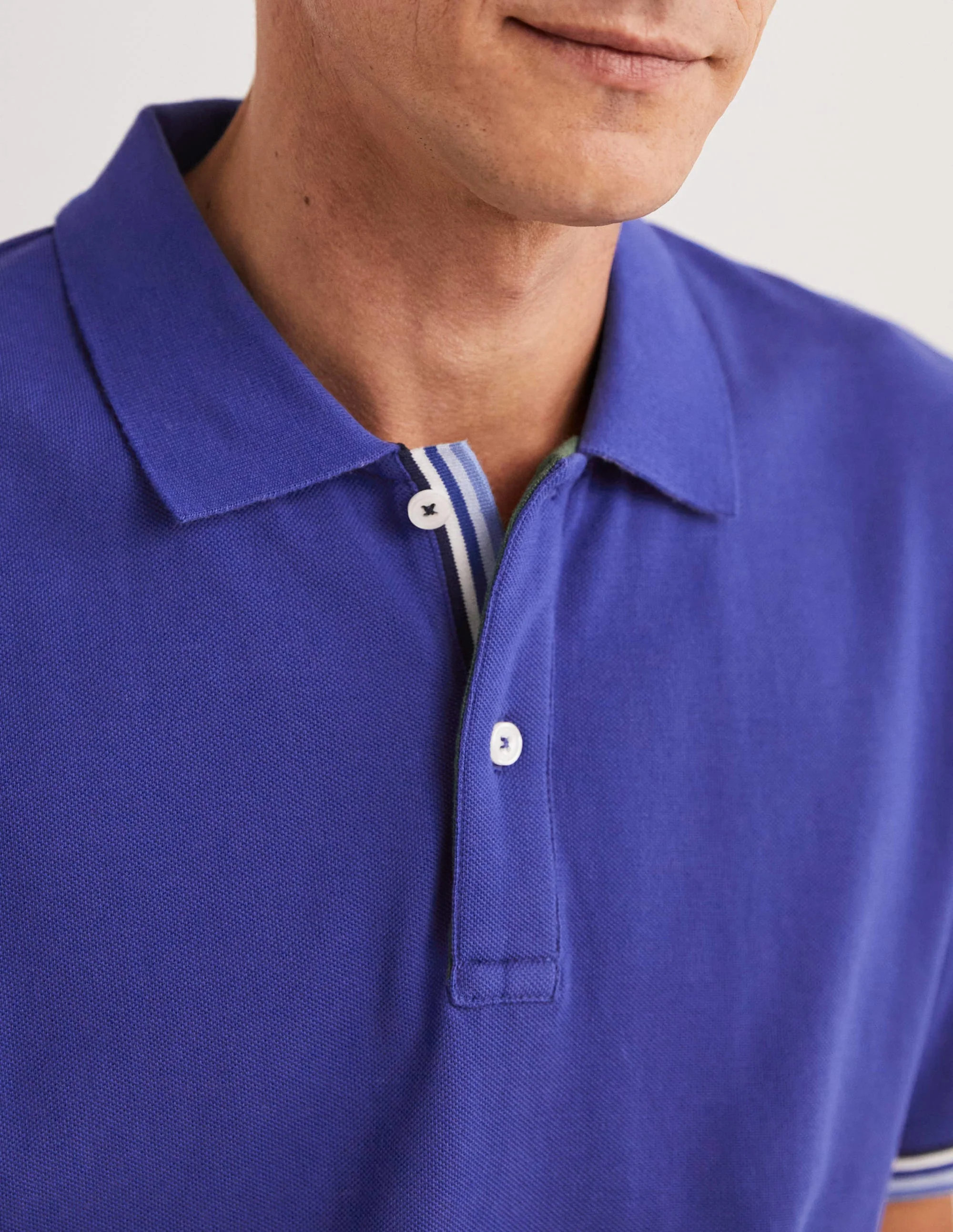 Piqué Polo Shirt-Regal Blue - Image 6