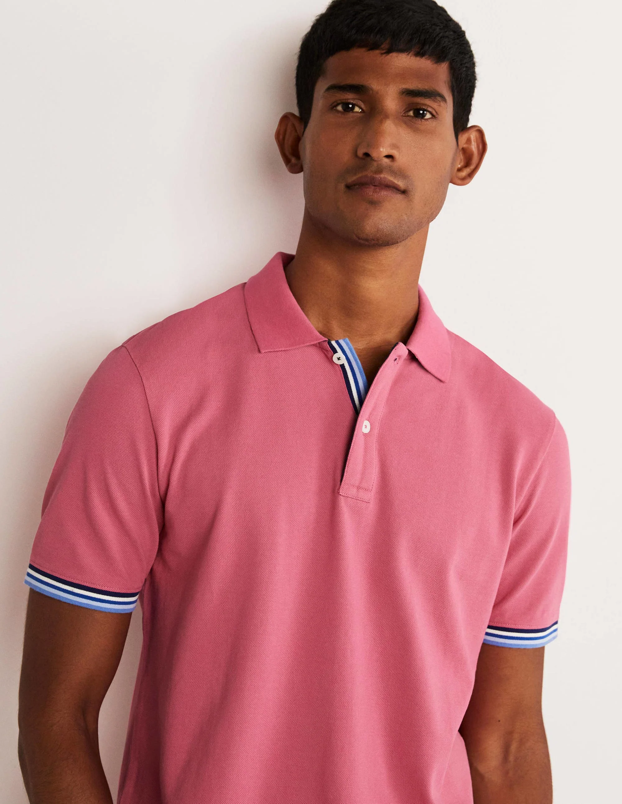 Piqué Polo Shirt-Sweet William Pink - Image 4