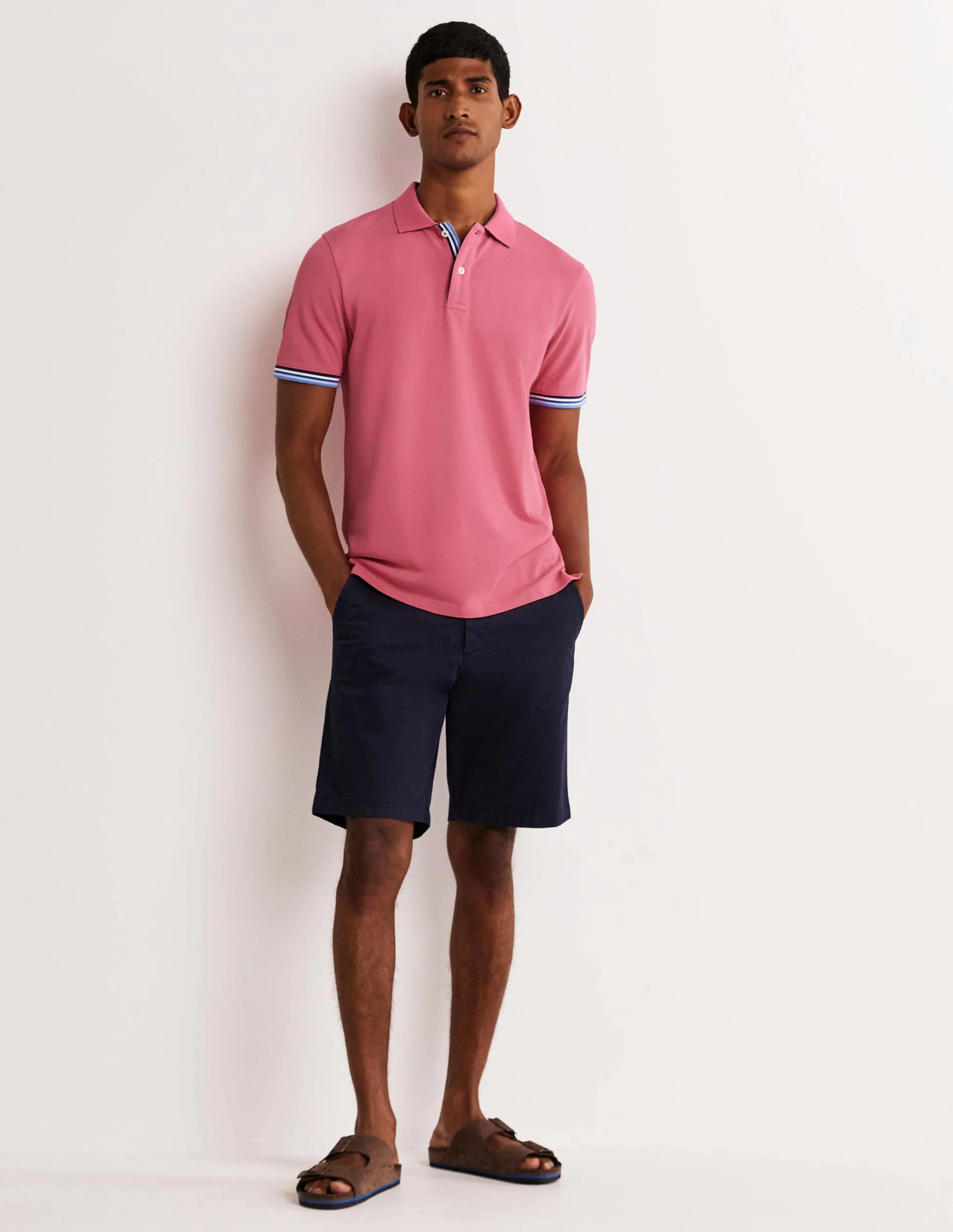 Piqué Polo Shirt-Sweet William Pink - Image 5