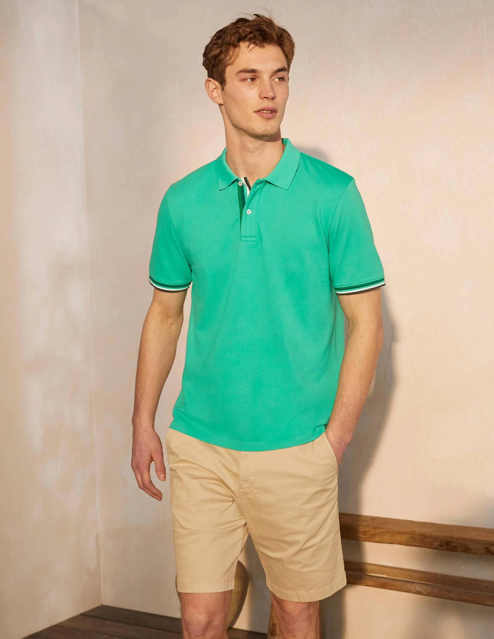 Piqué Polo Shirt-Tropical Green - Image 2