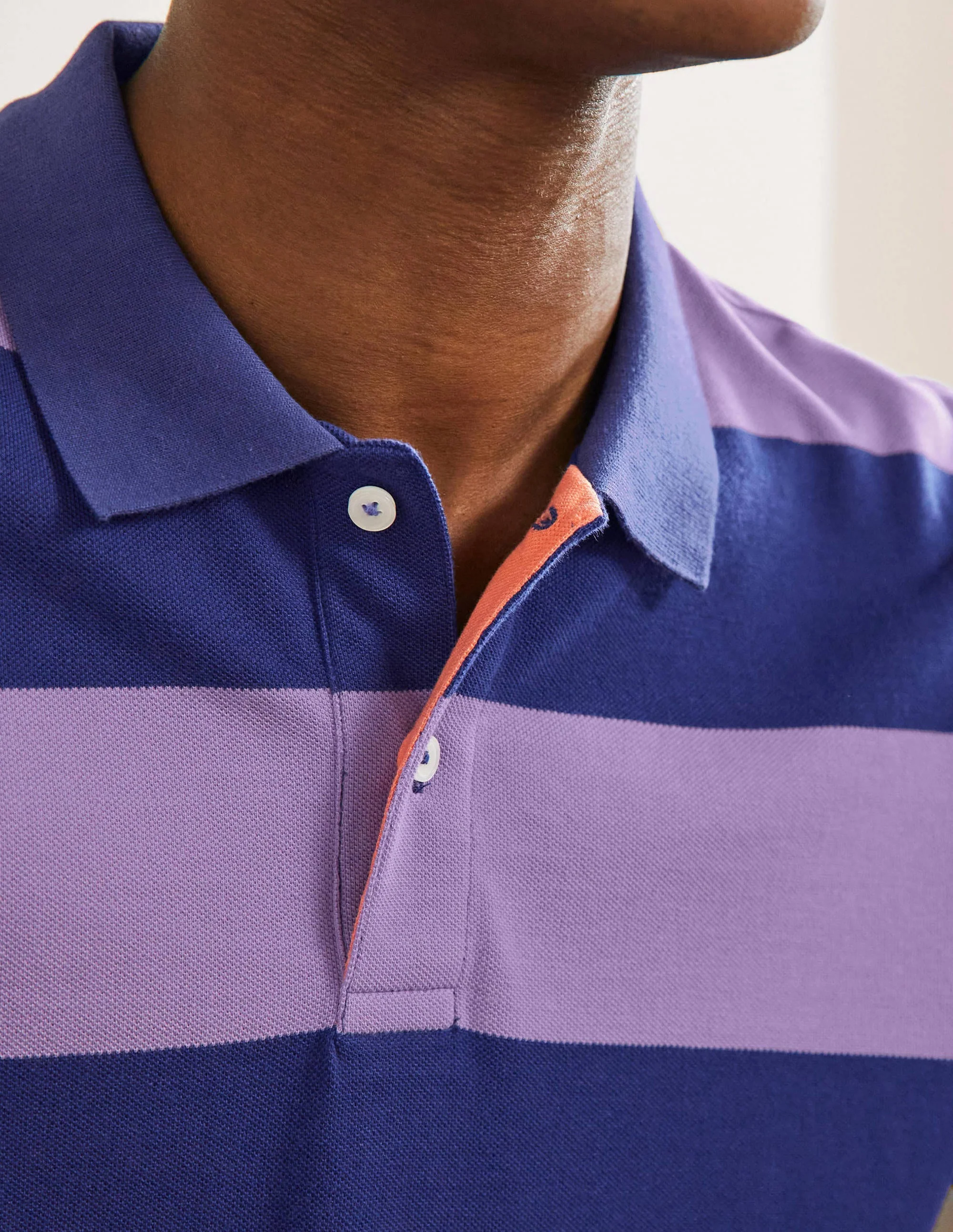 Piqué Polo Shirt-Violet/ Presidential Stripe - Image 2